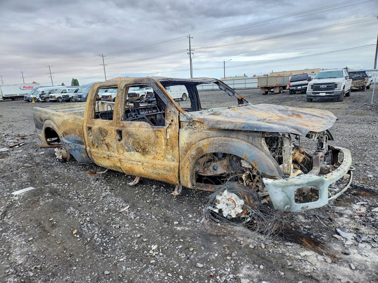 2011 Ford F350 Super Duty Пожар vin: 1FT8W3BT6BEB57239