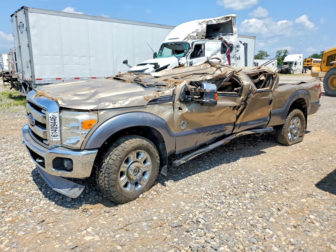 2014 Ford F350 Super Duty Желто-коричневый vin: 1FT8W3BT7EEA47692
