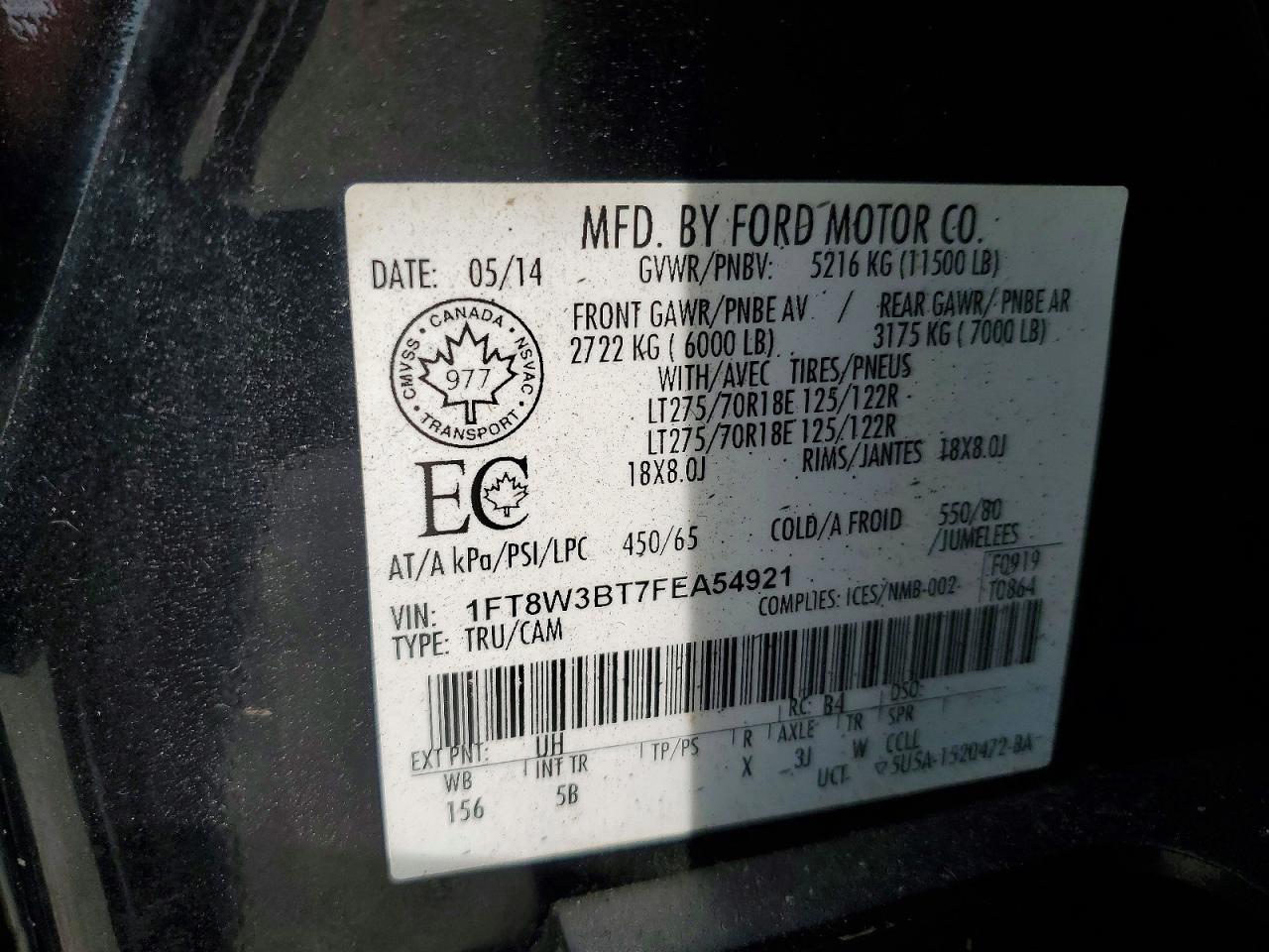 2015 Ford F350 Super Duty Black vin: 1FT8W3BT7FEA54921