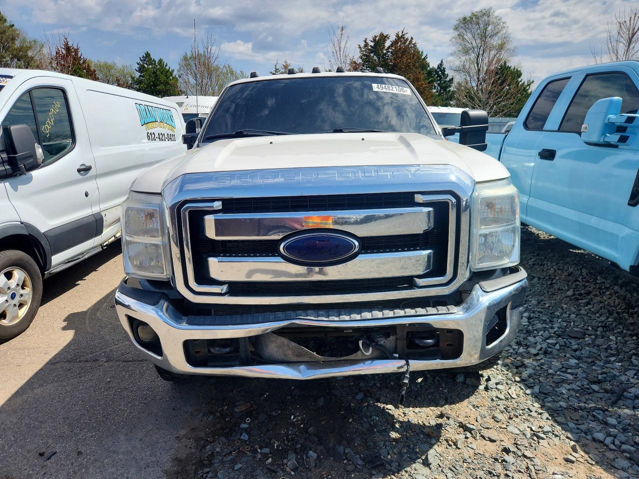 2012 Ford F350 Super Duty Белый vin: 1FT8W3BTXCEA88427