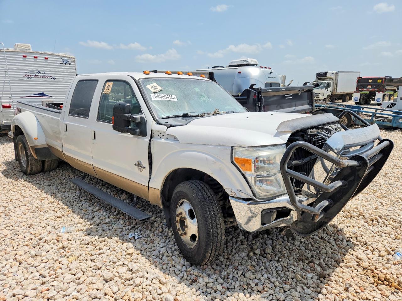 2013 Ford F350 Super Duty White vin: 1FT8W3DT0DEA78360