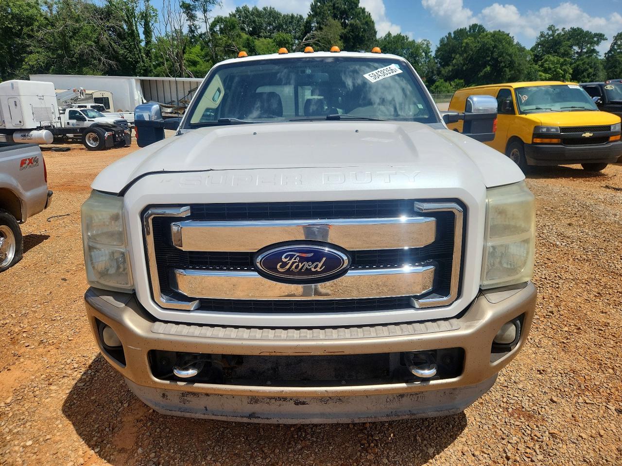2012 Ford F350 Super Duty White vin: 1FT8W3DT3CEB06974