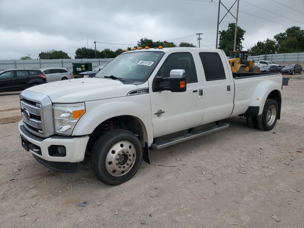 2015 Ford F450 Super Duty White vin: 1FT8W4DT1FED65747
