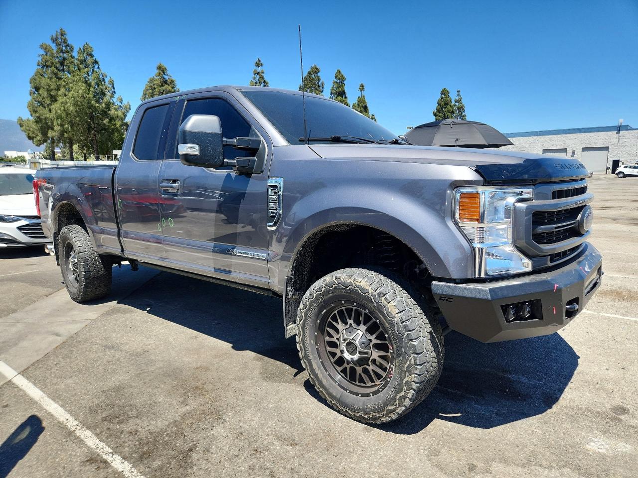 2022 Ford F250 Super Duty Gray vin: 1FT8X2BT4NEC88813