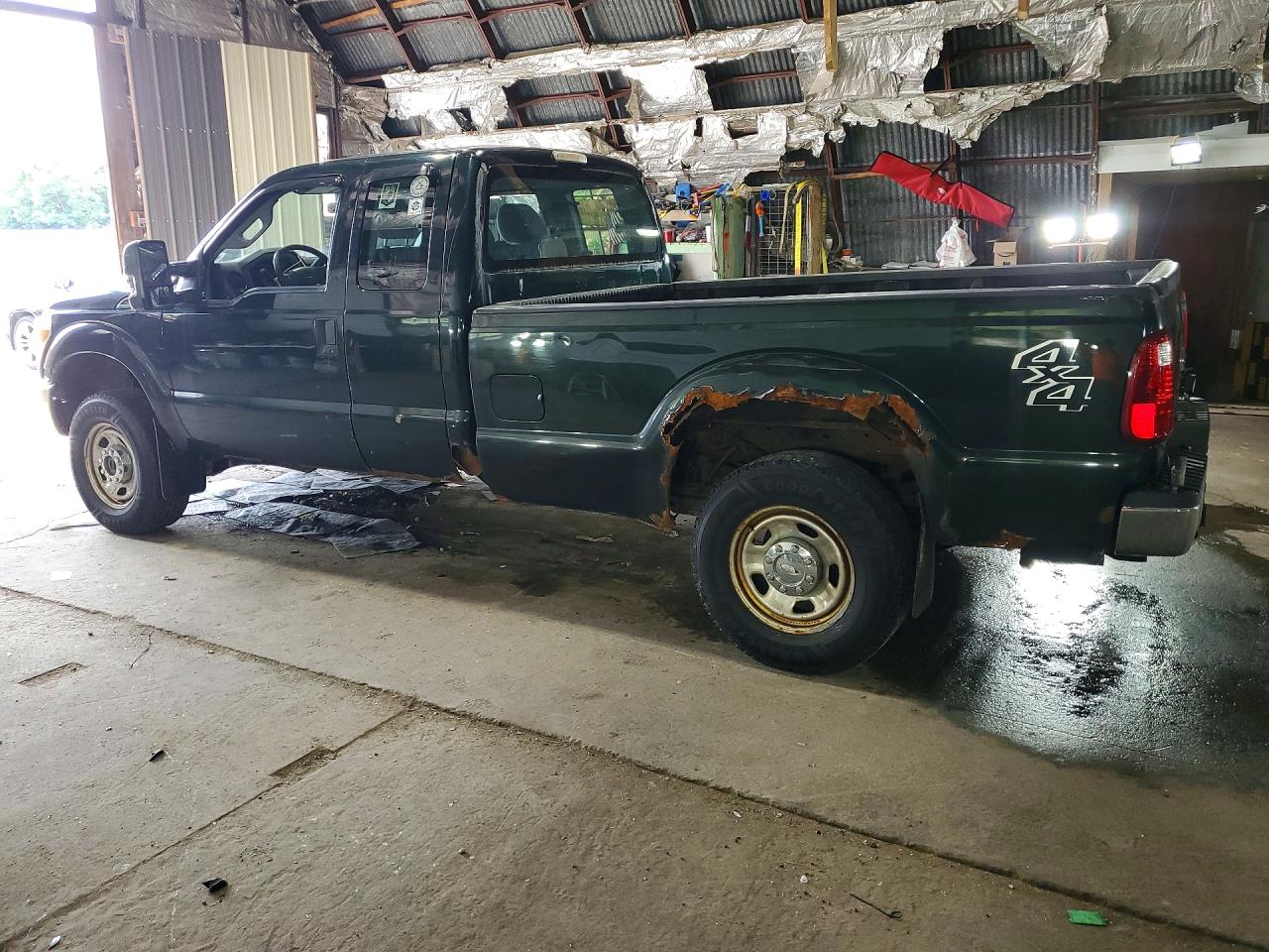 2012 Ford F350 Super Duty Green vin: 1FT8X3B68CEC90237