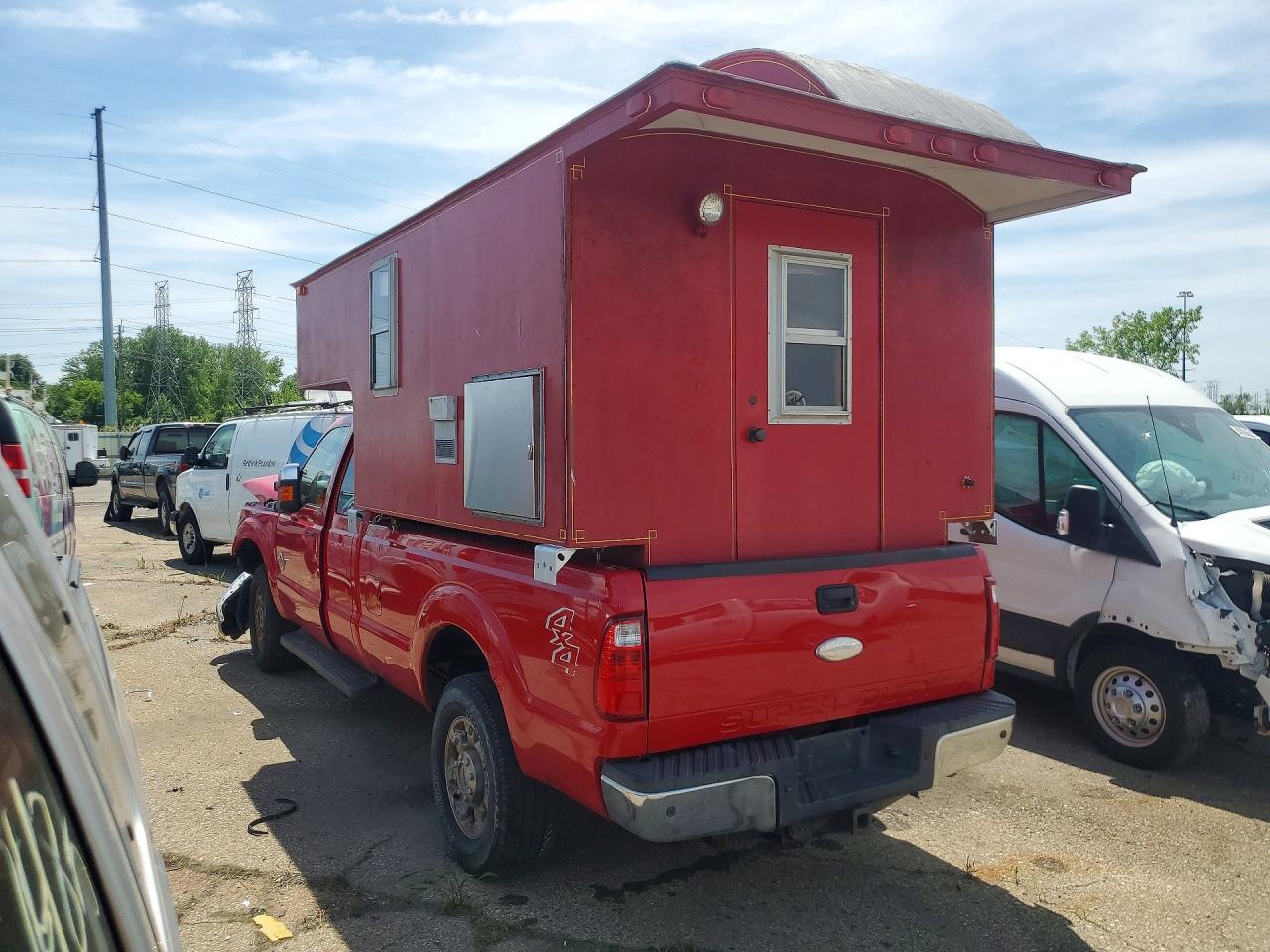 2012 Ford F350 Super Duty Red vin: 1FT8X3BT4CEB36470