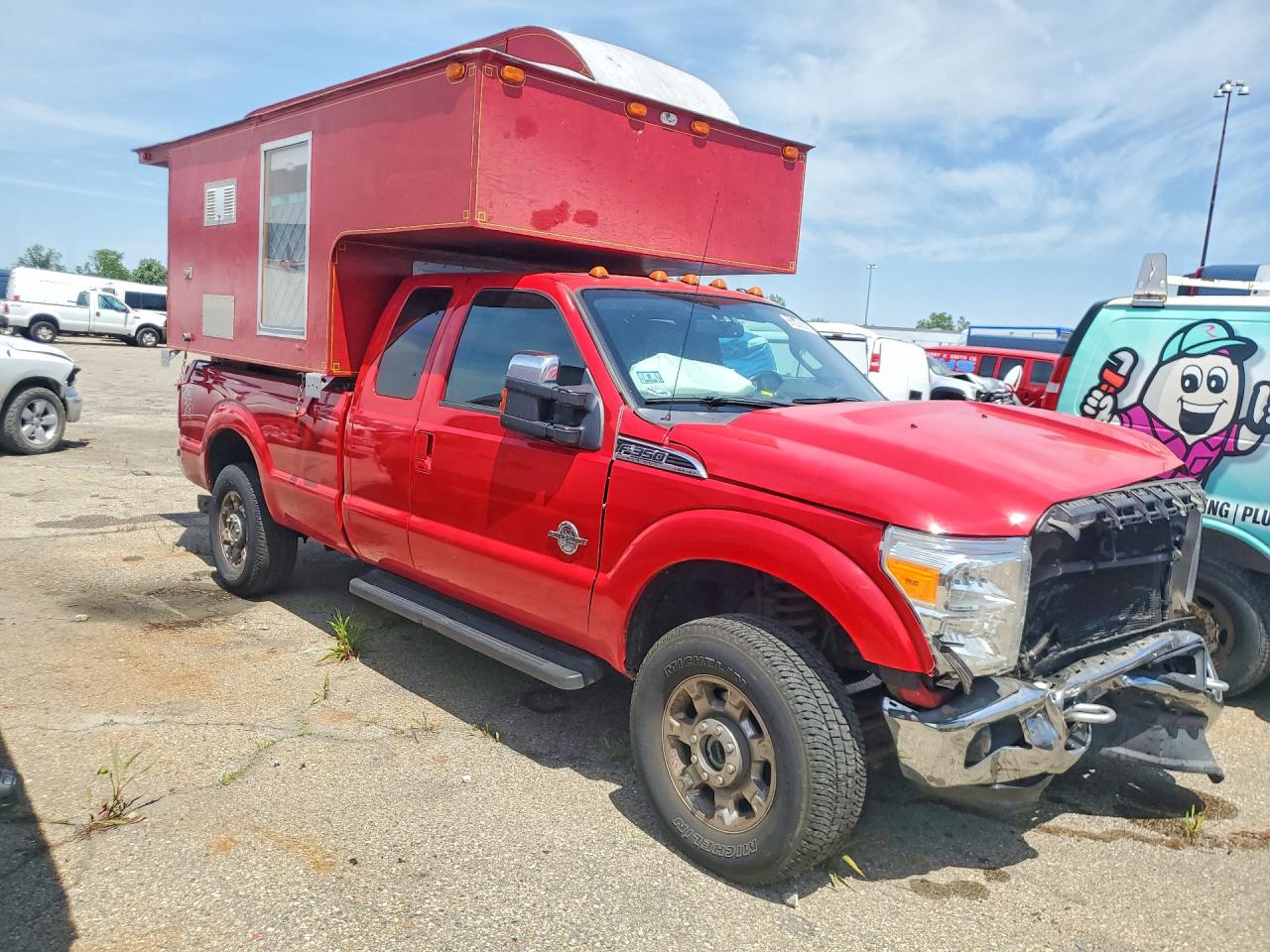 2012 Ford F350 Super Duty Red vin: 1FT8X3BT4CEB36470