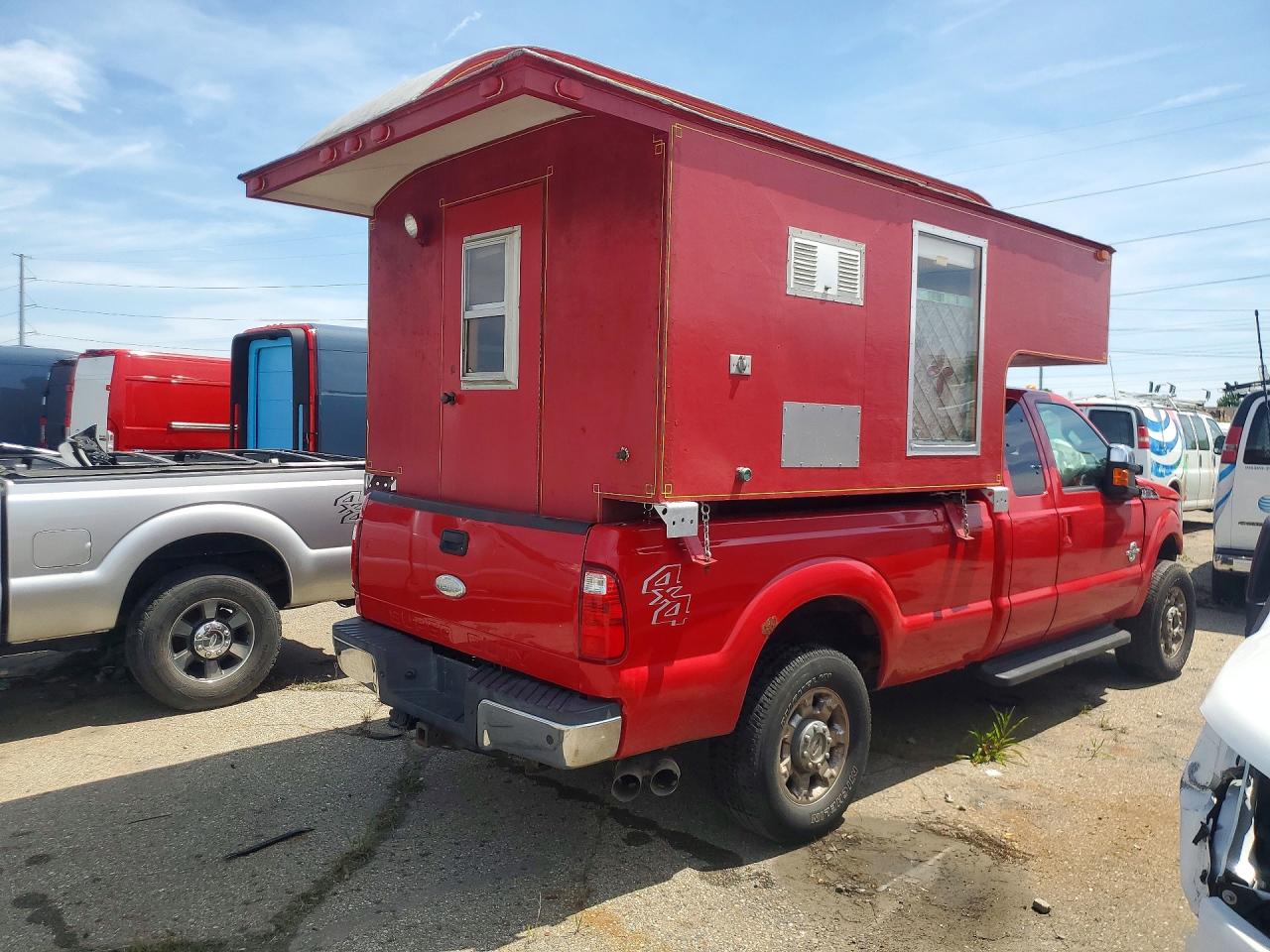 2012 Ford F350 Super Duty Red vin: 1FT8X3BT4CEB36470