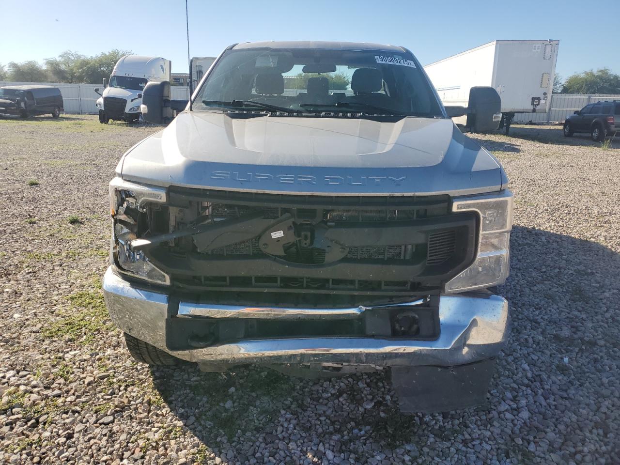2022 Ford F350 Super Duty Silver vin: 1FT8X3BT9NEC11893