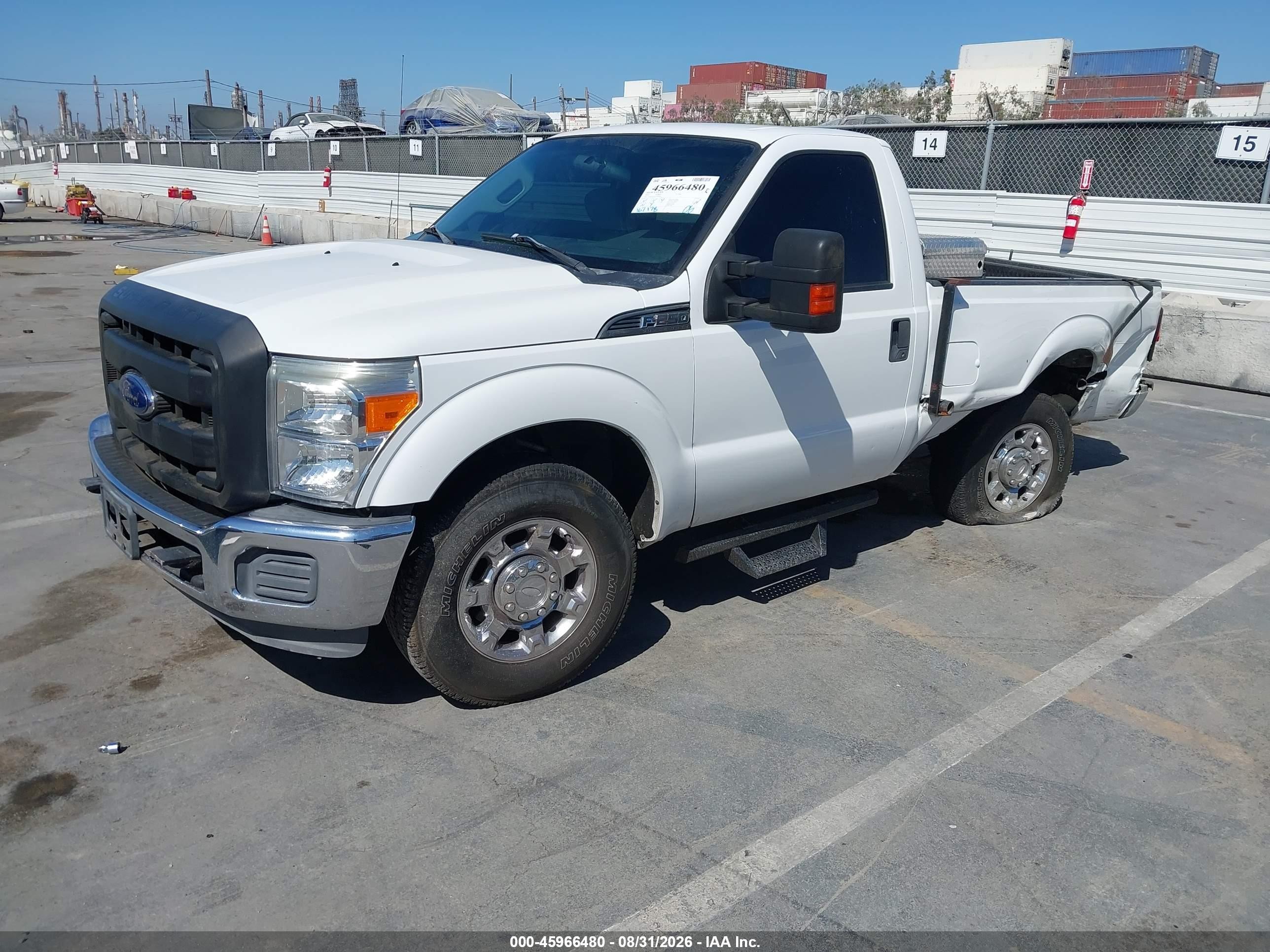 2014 Ford F-250 Xl Белый vin: 1FTBF2A61EEB00950