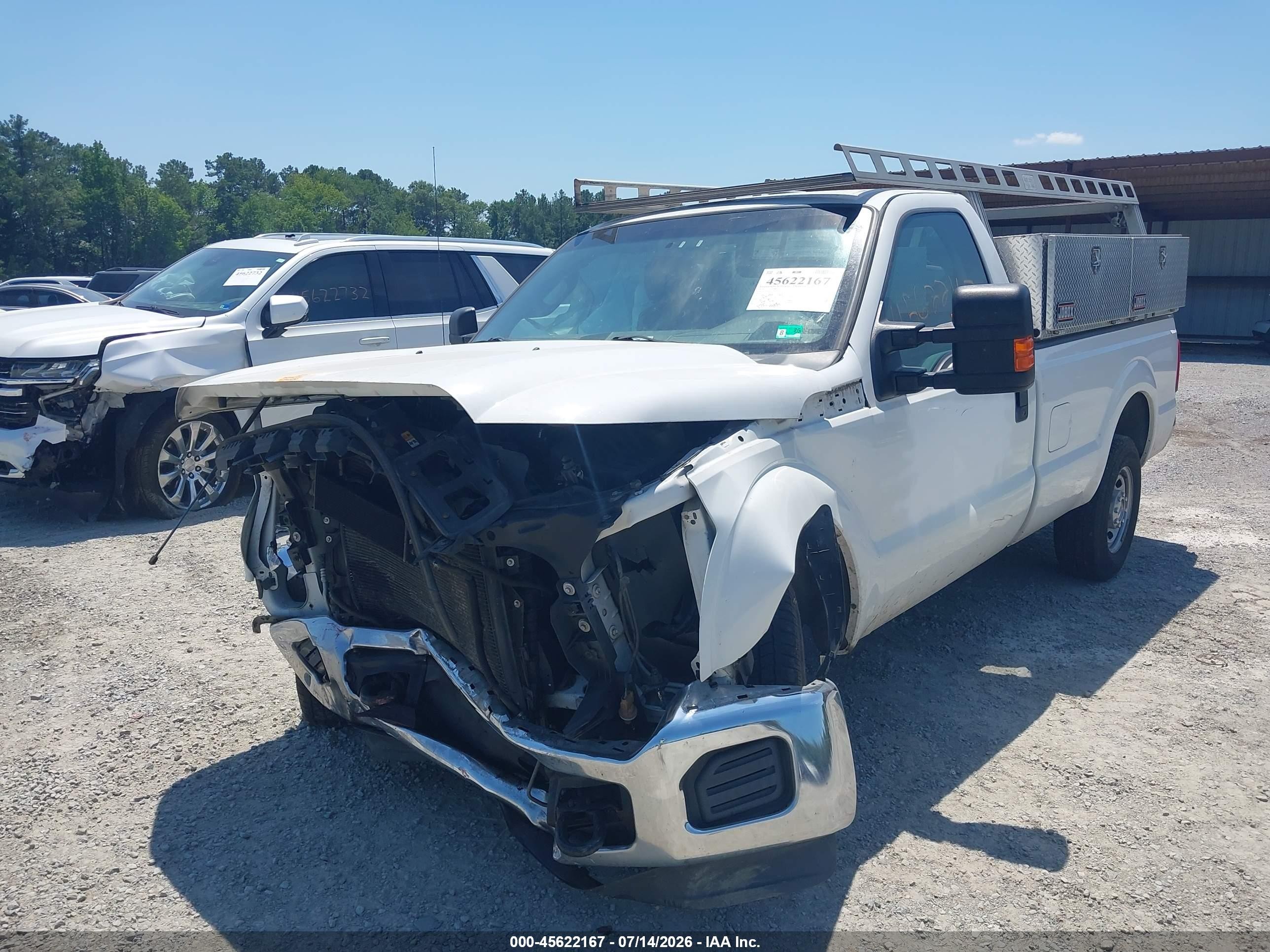 2014 Ford F-250 Xl Белый vin: 1FTBF2A62EEB58985