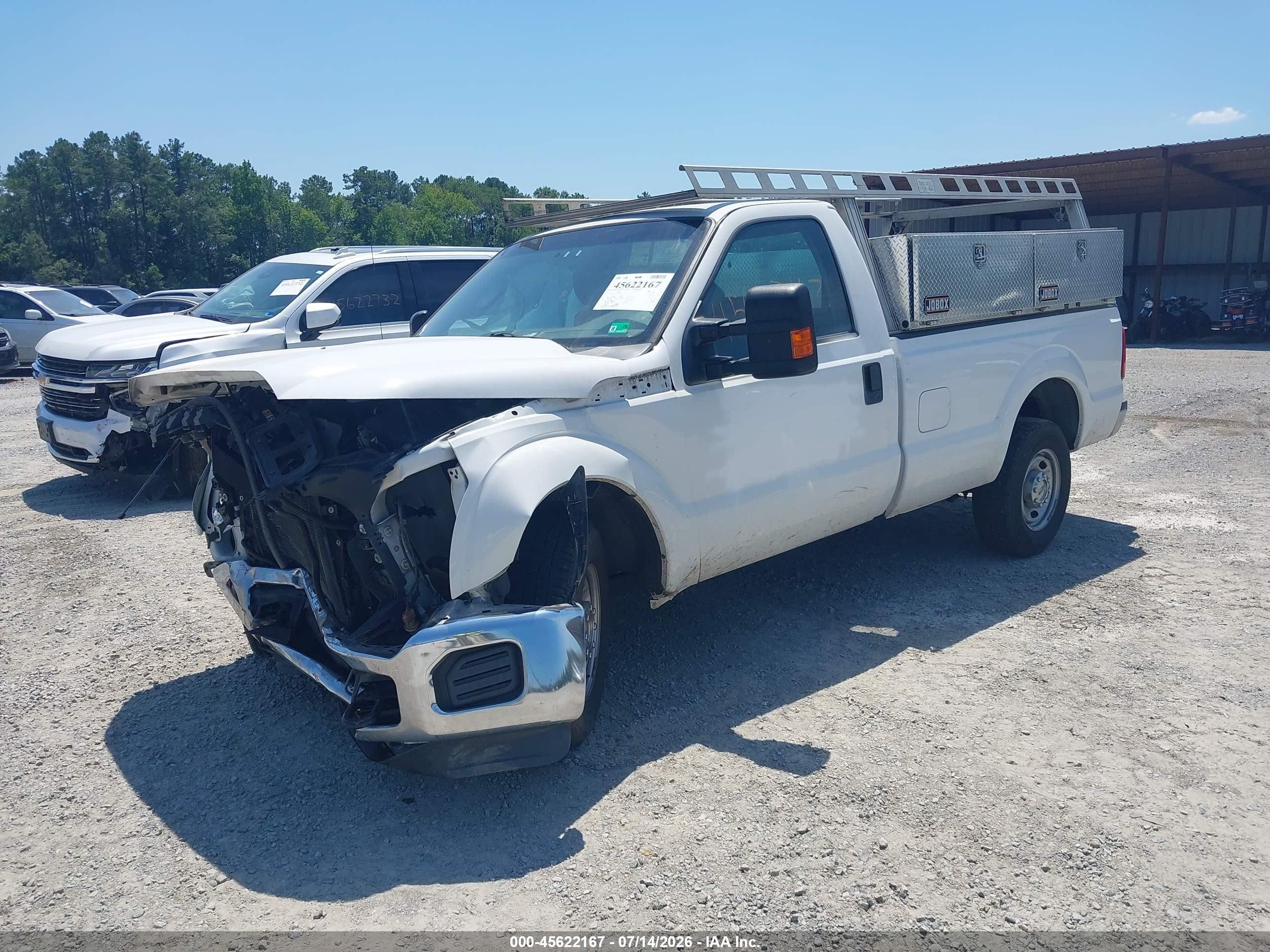 2014 Ford F-250 Xl Белый vin: 1FTBF2A62EEB58985