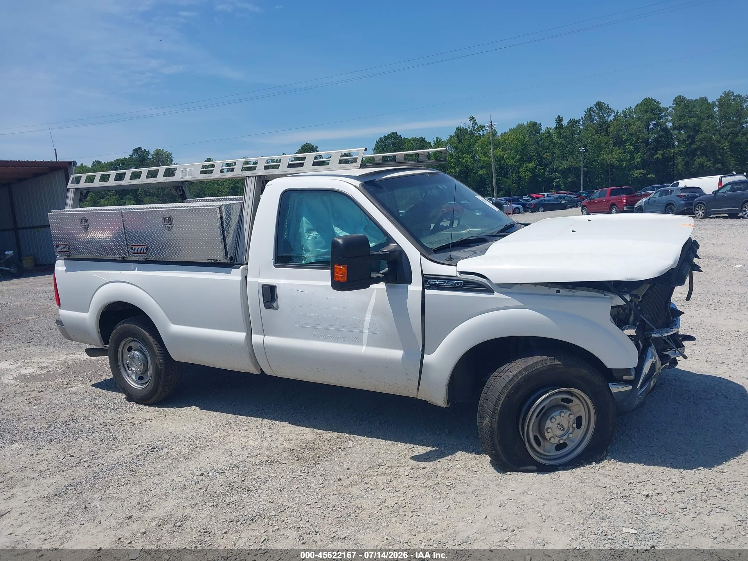 2014 Ford F-250 Xl Белый vin: 1FTBF2A62EEB58985