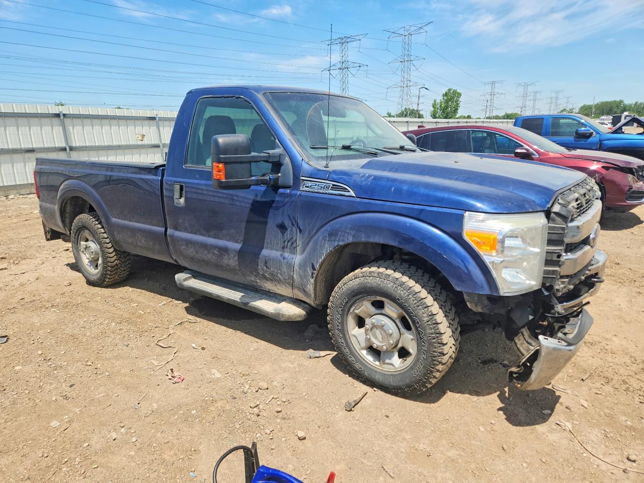 2011 Ford F250 Super Duty Blue vin: 1FTBF2A66BEB66969