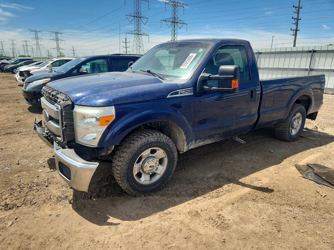 2011 Ford F250 Super Duty Blue vin: 1FTBF2A66BEB66969