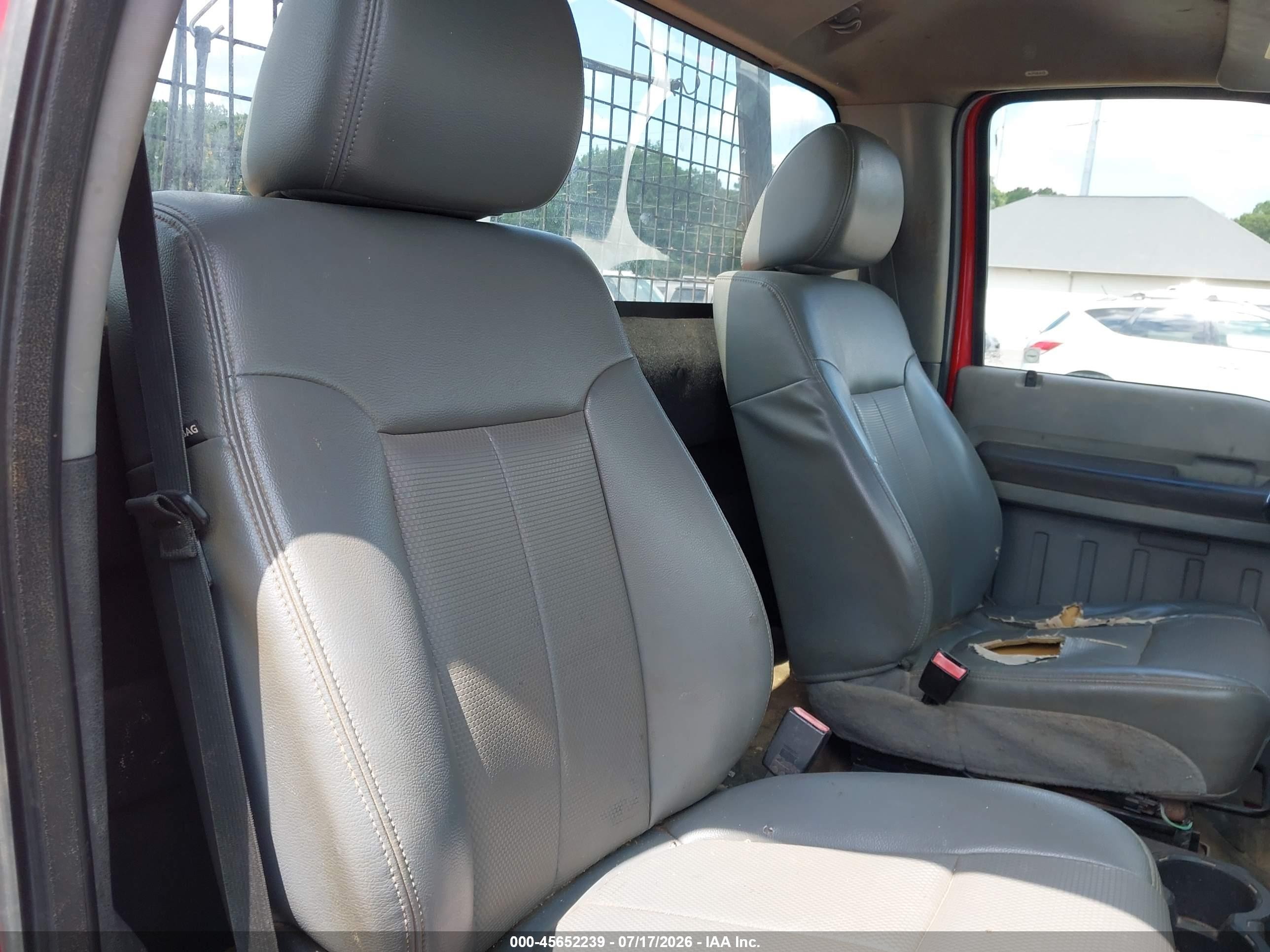 2014 Ford F-250 Xl Red vin: 1FTBF2A66EEB74431