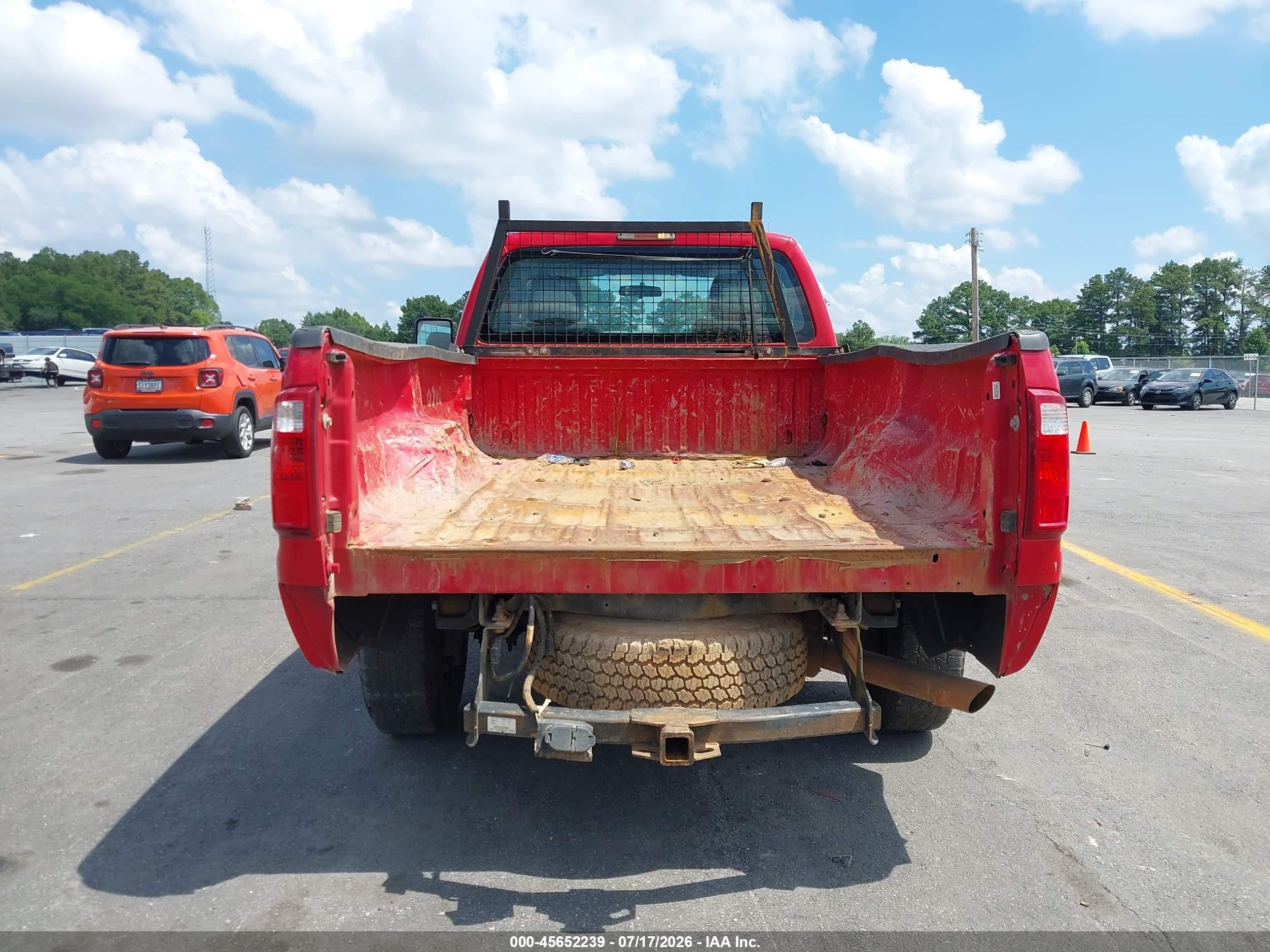 2014 Ford F-250 Xl Red vin: 1FTBF2A66EEB74431