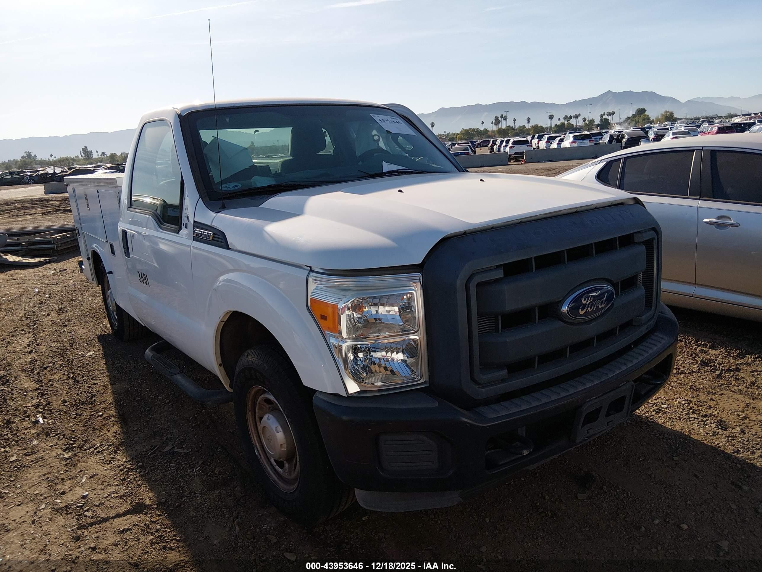 2012 Ford F-250 Xl White vin: 1FTBF2A67CED19165