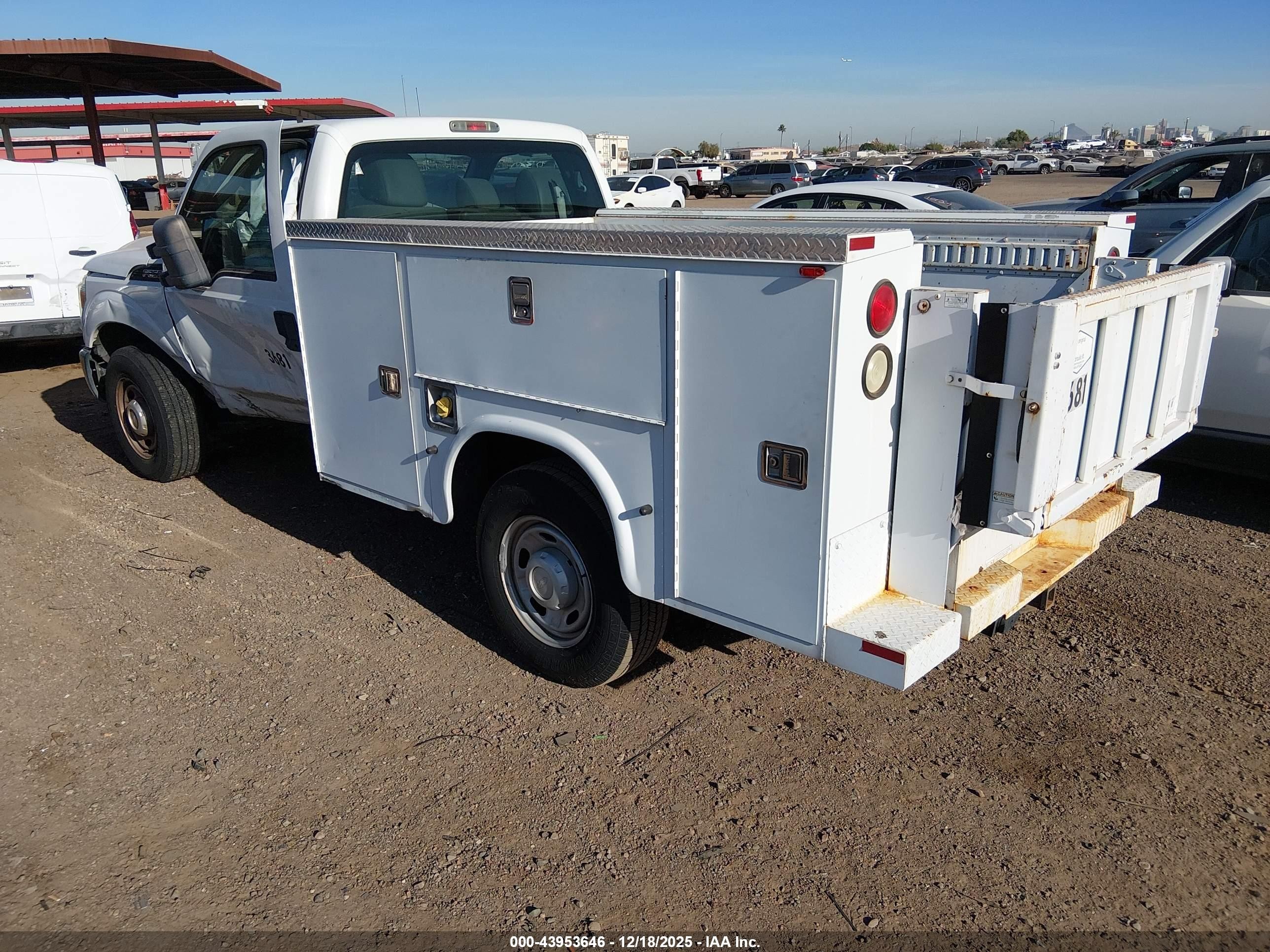 2012 Ford F-250 Xl White vin: 1FTBF2A67CED19165
