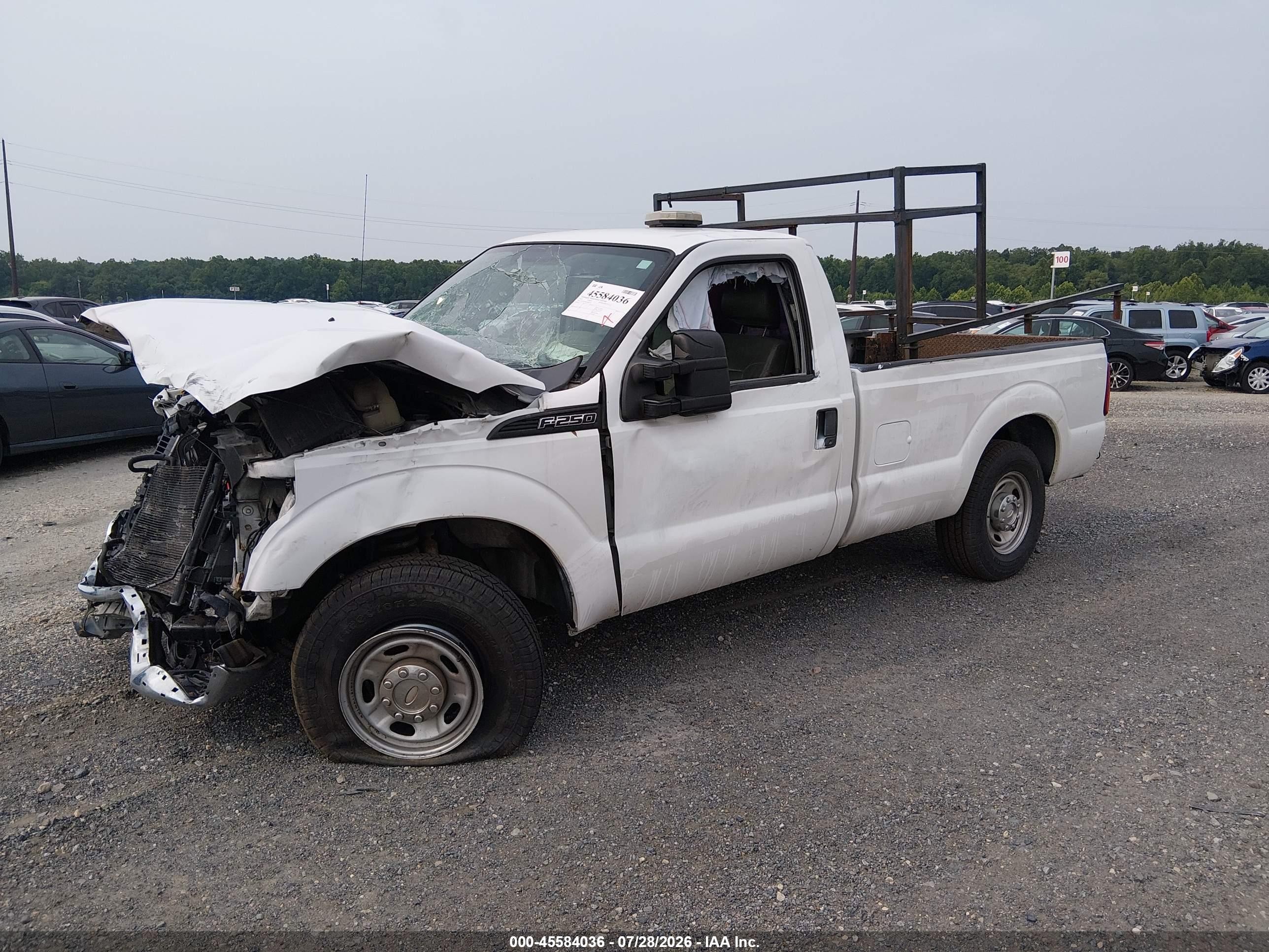 2012 Ford Super Duty F-250 Srw Xl White vin: 1FTBF2A69CEB57152