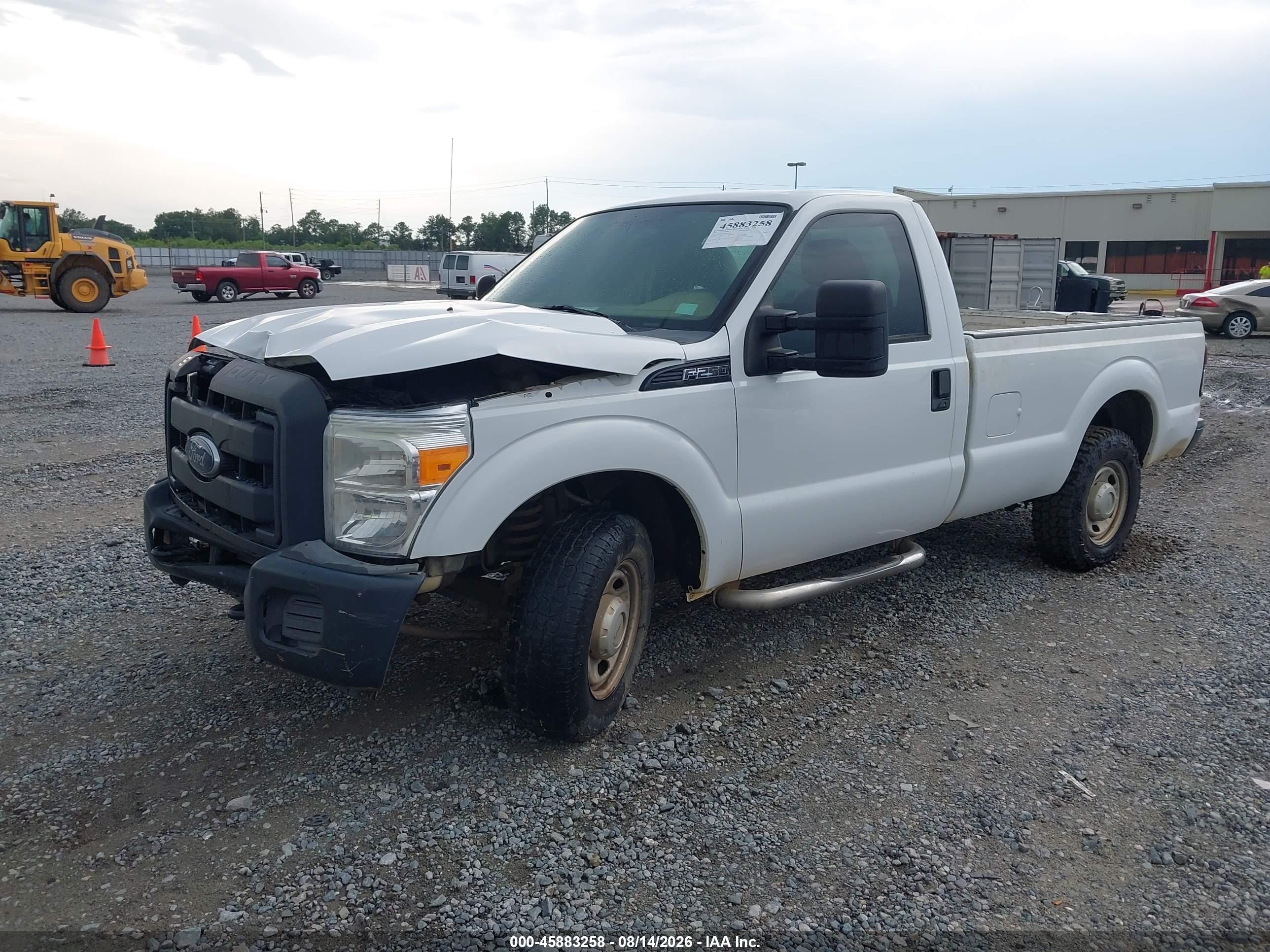 2012 Ford Super Duty F-250 Srw Xl White vin: 1FTBF2A69CED13156