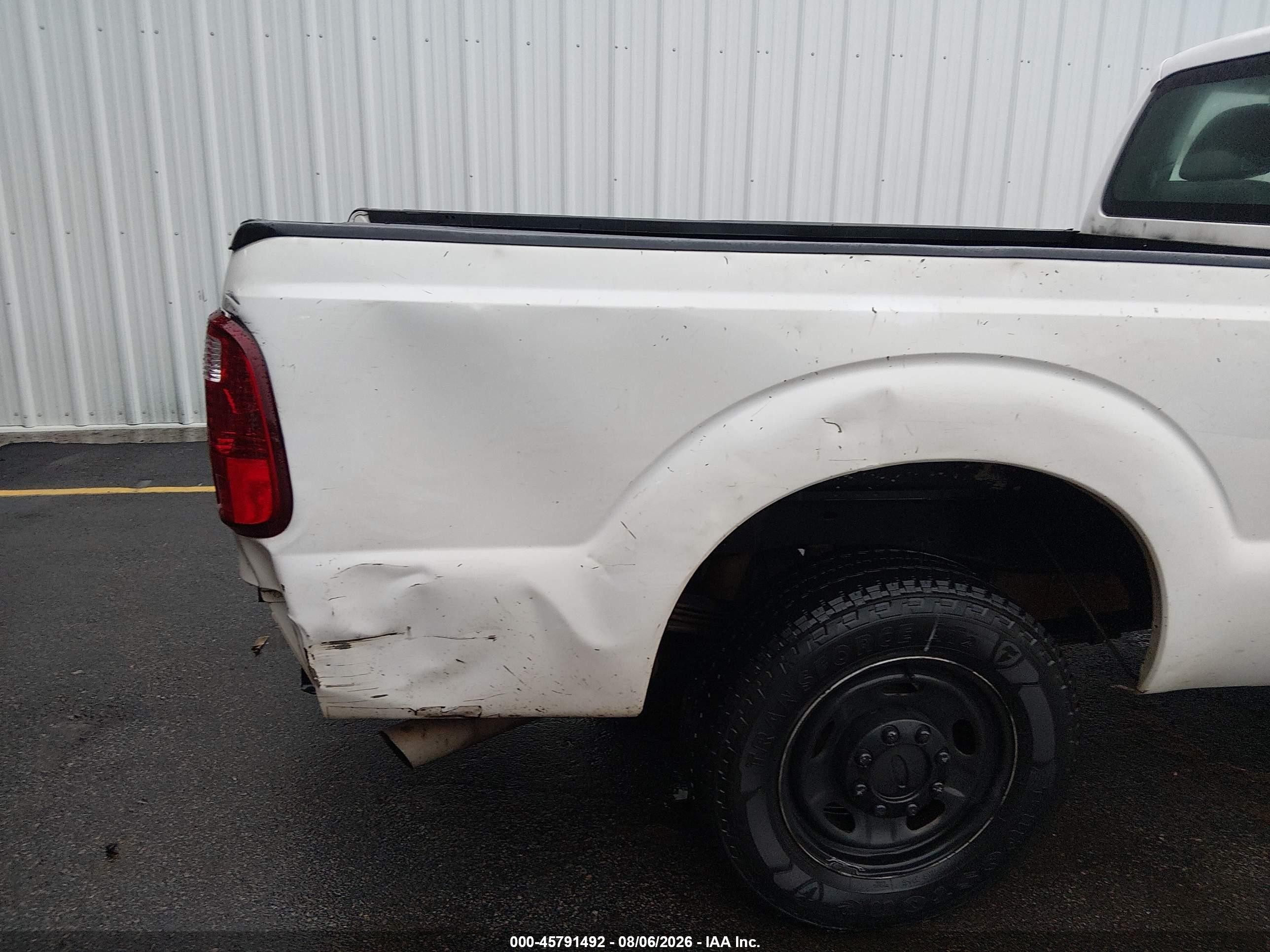 2013 Ford F-250 Xl White vin: 1FTBF2A6XDEB27613