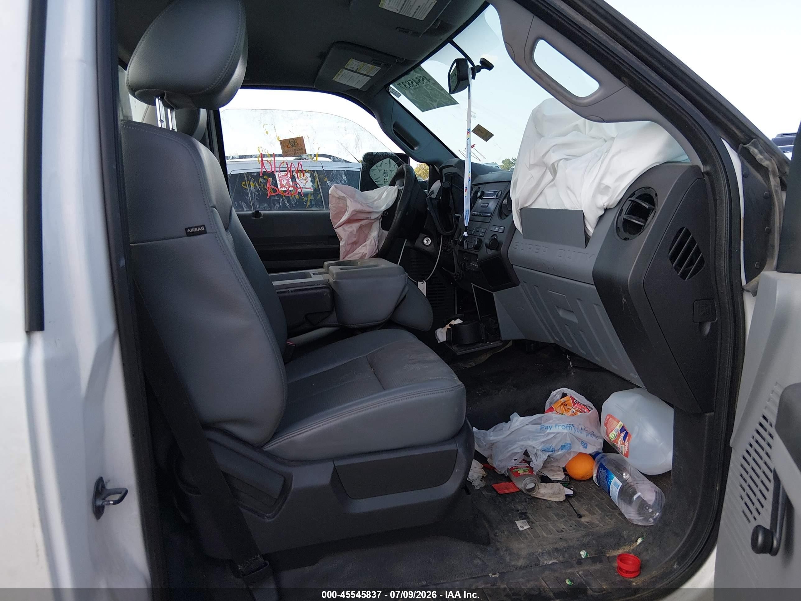 2014 Ford F-250 Xl/xlt White vin: 1FTBF2A6XEEB68969