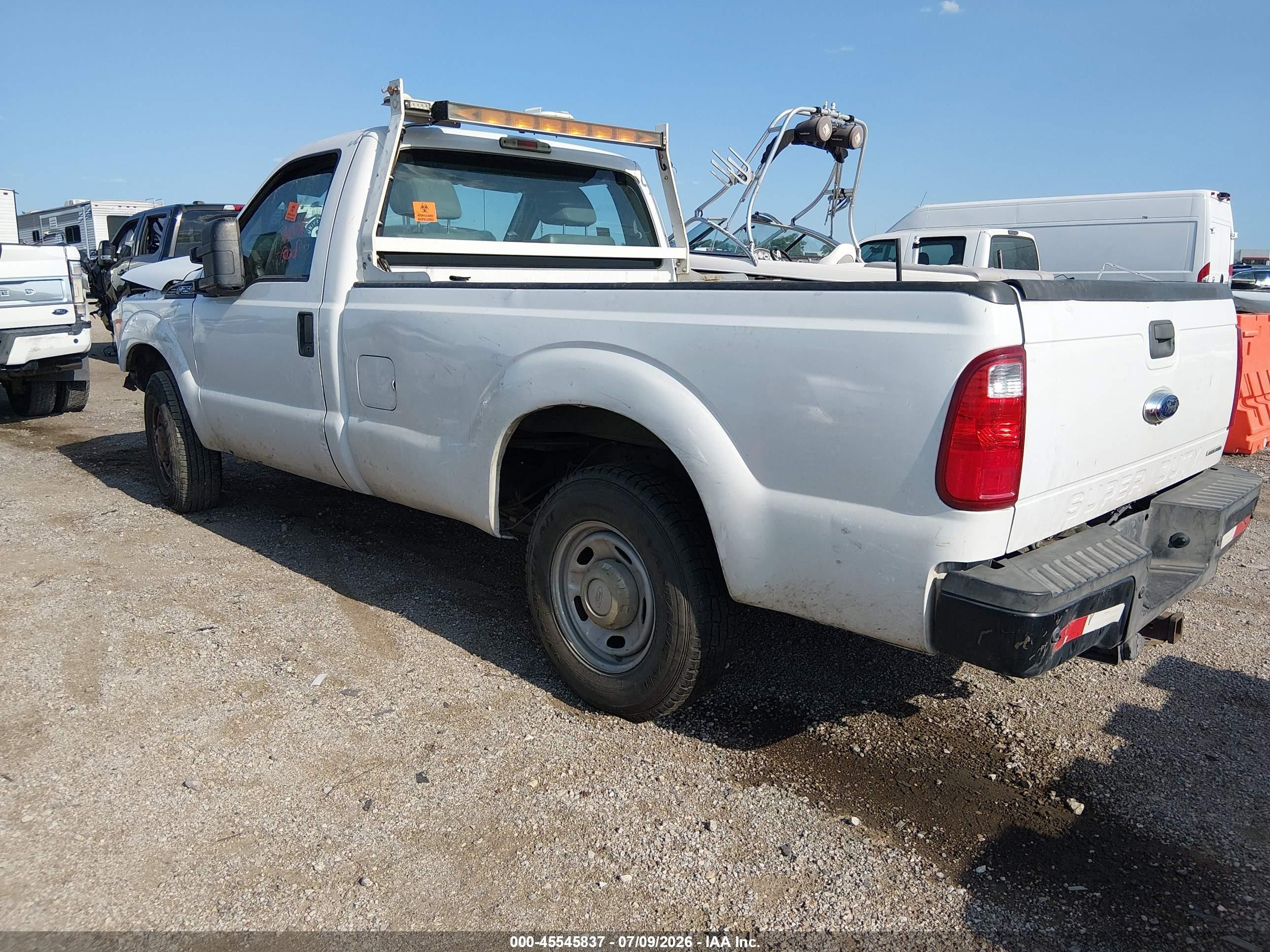 2014 Ford F-250 Xl/xlt White vin: 1FTBF2A6XEEB68969