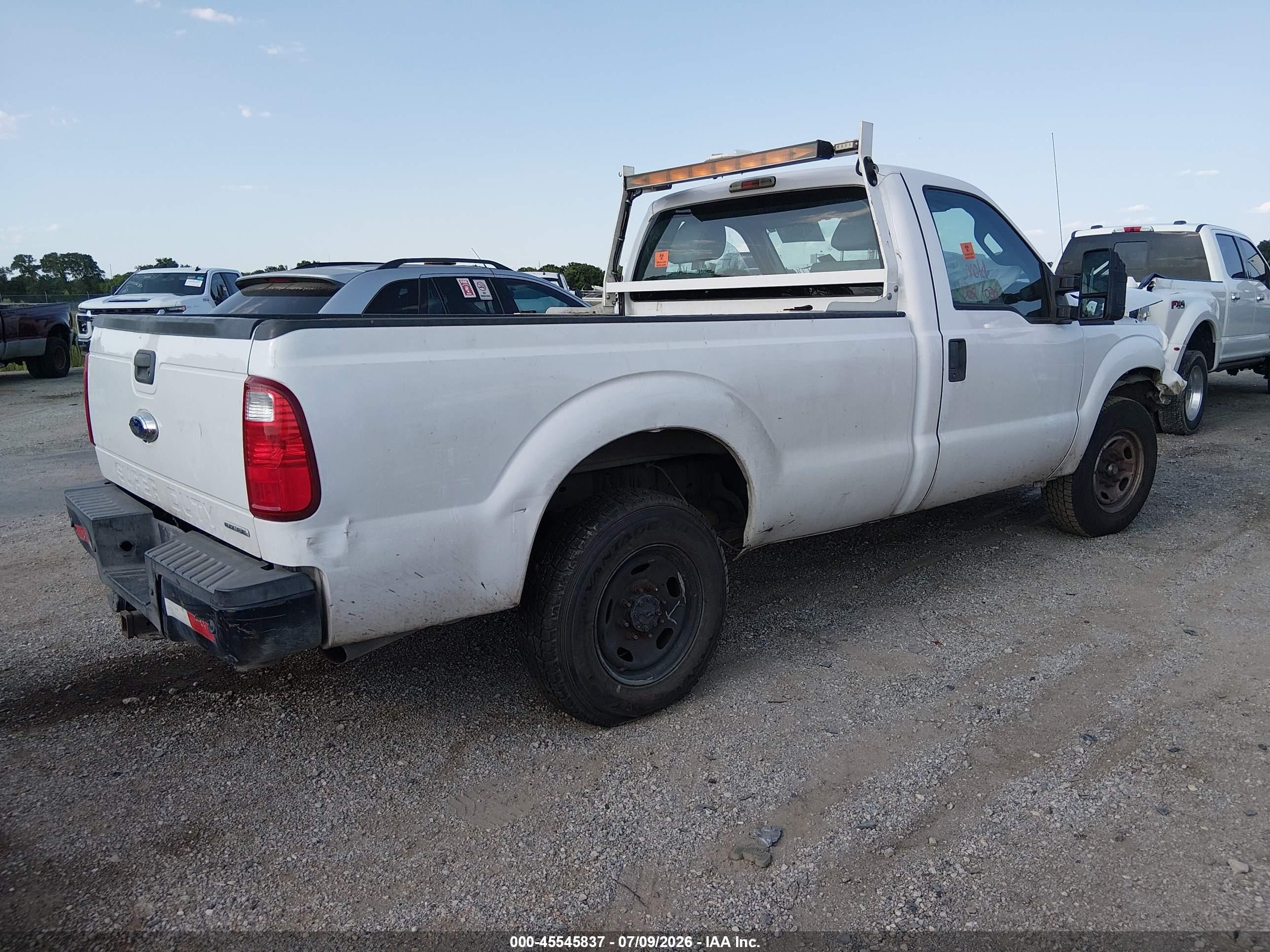 2014 Ford F-250 Xl/xlt White vin: 1FTBF2A6XEEB68969