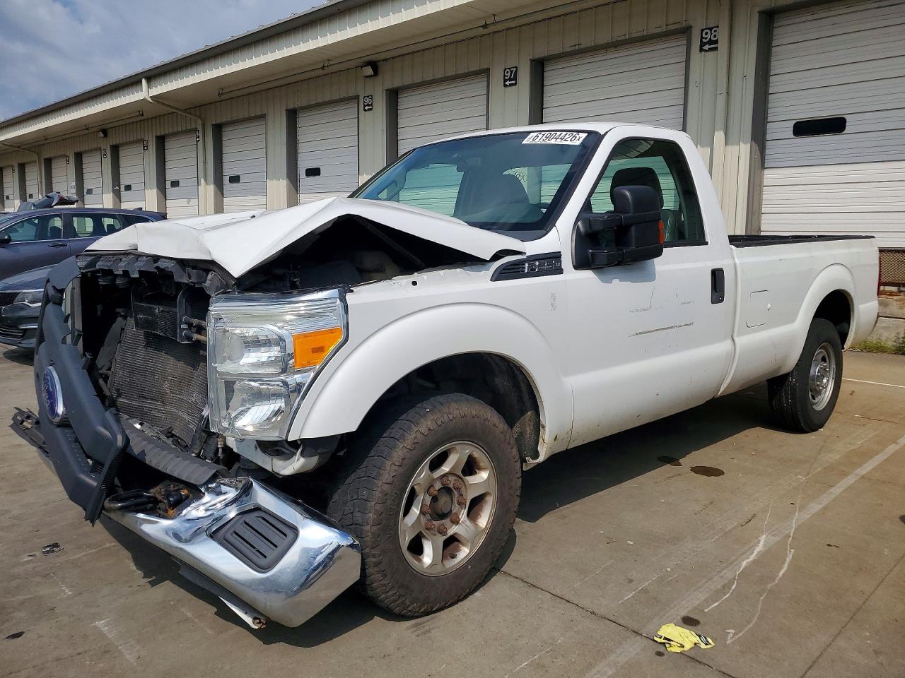 2014 Ford F250 Super Duty White vin: 1FTBF2A6XEEB69863