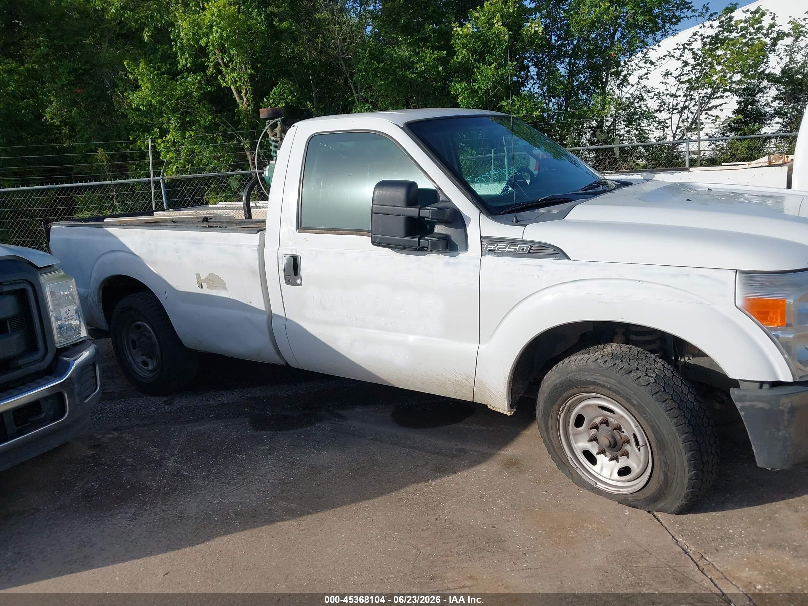 2015 Ford F-250 Xl/xlt White vin: 1FTBF2A6XFED56845