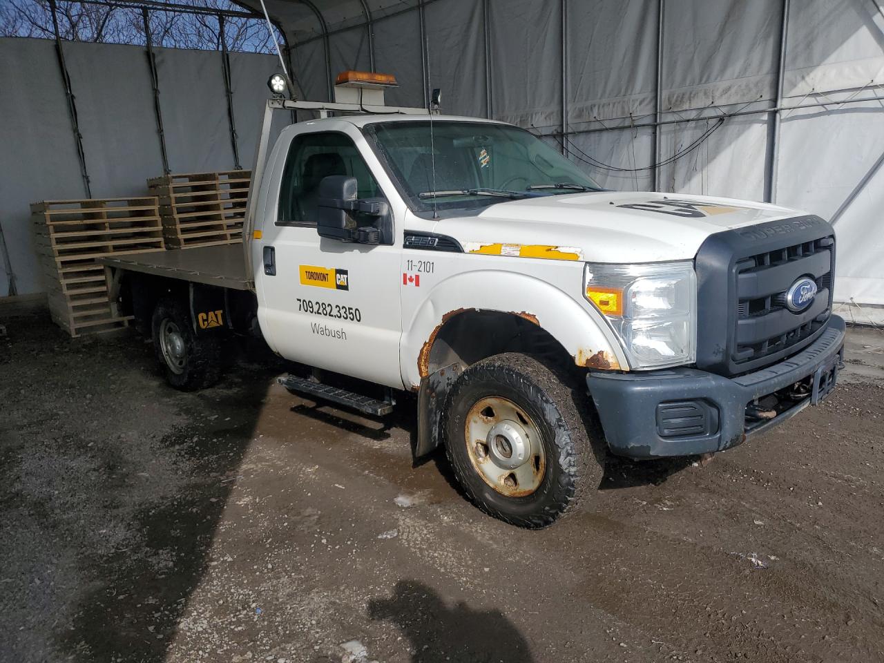 2011 Ford F250 Super Duty White vin: 1FTBF2B60BEC42720 Damage: Right Running Board, Aftermarket, Acceptable