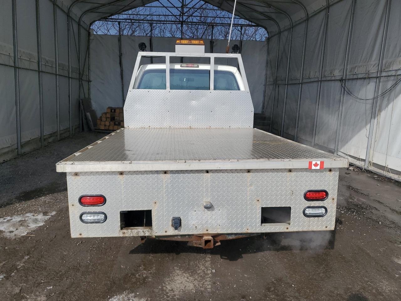 2011 Ford F250 Super Duty White vin: 1FTBF2B60BEC42720 Damage: Left Rear Rail, Previous Repair, Acceptable