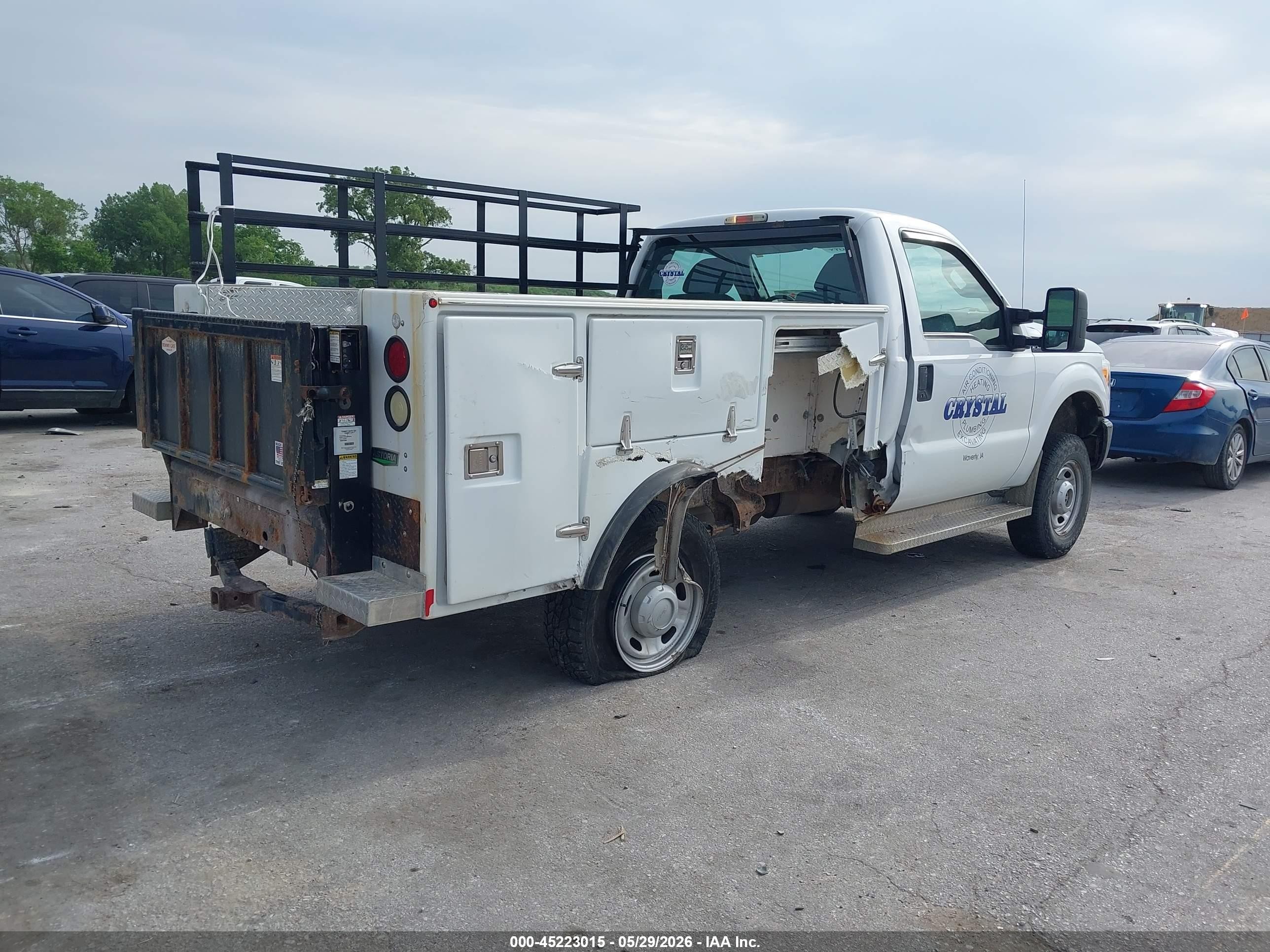 2013 Ford F-250 Xl White vin: 1FTBF2B60DEA09469