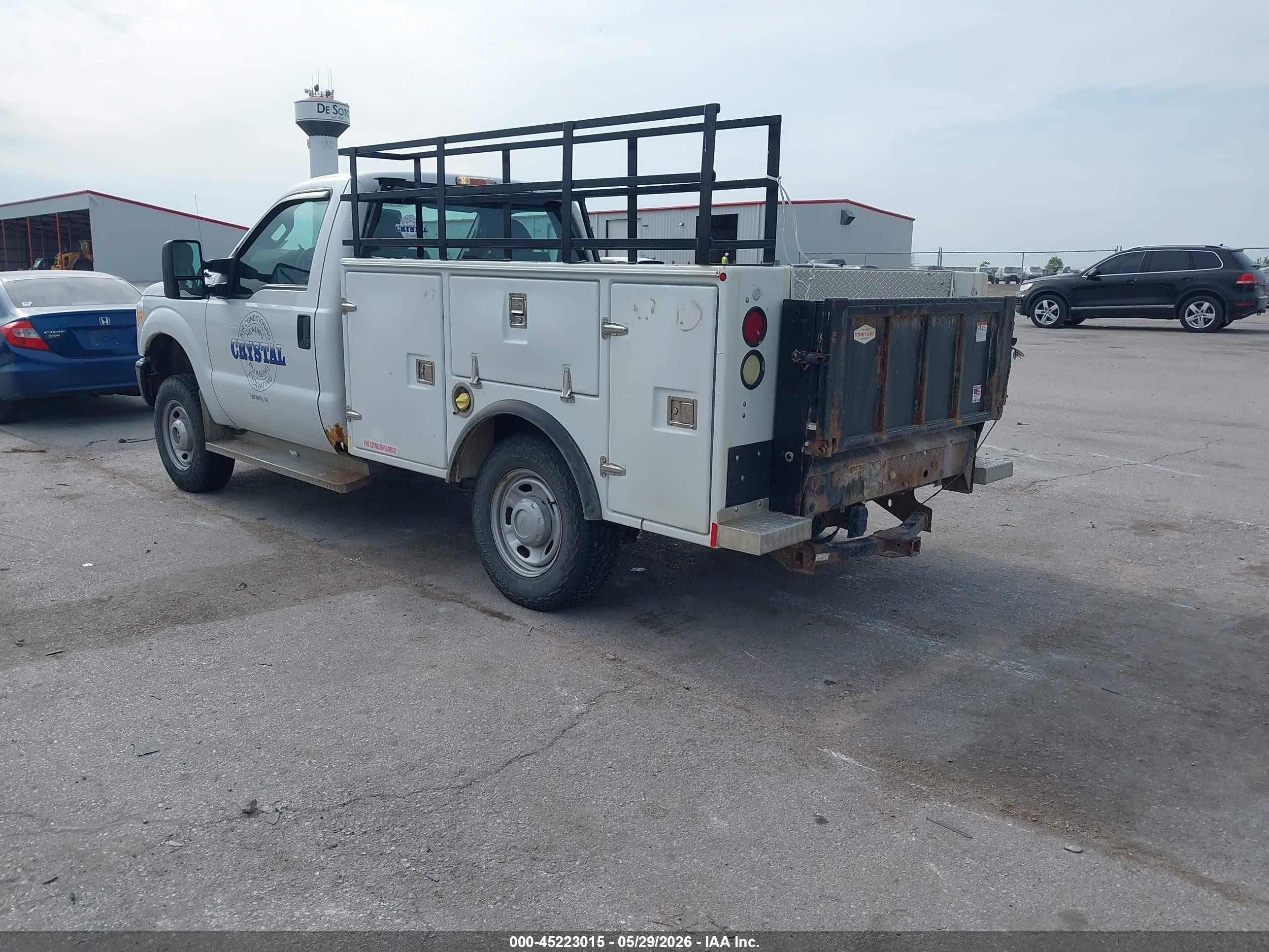 2013 Ford F-250 Xl White vin: 1FTBF2B60DEA09469