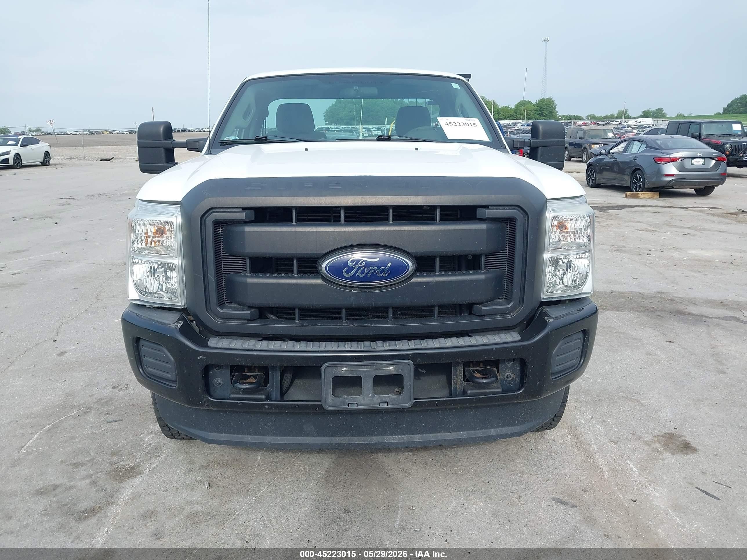 2013 Ford F-250 Xl White vin: 1FTBF2B60DEA09469