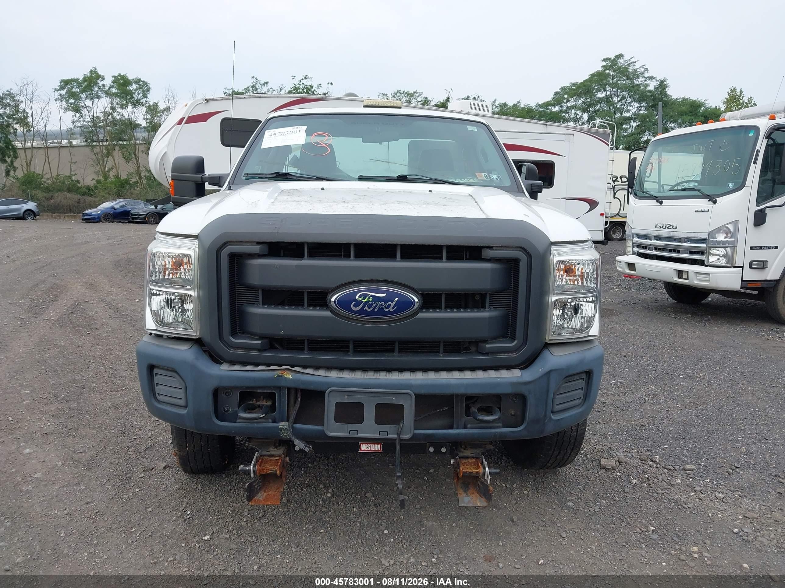 2015 Ford F-250 Xl Белый vin: 1FTBF2B62FEB45170