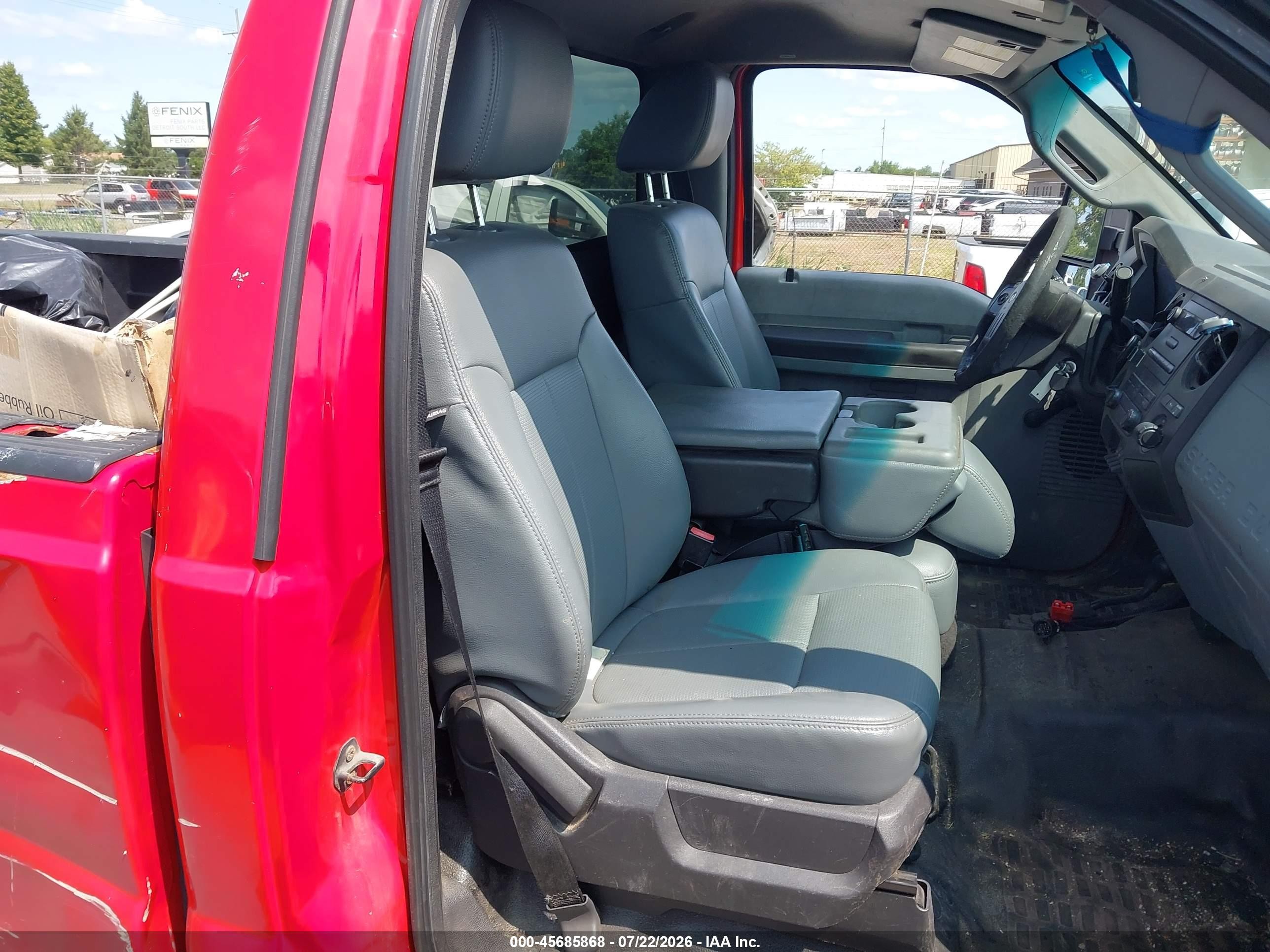 2015 Ford F250 Super Duty Red vin: 1FTBF2B62FEC09546