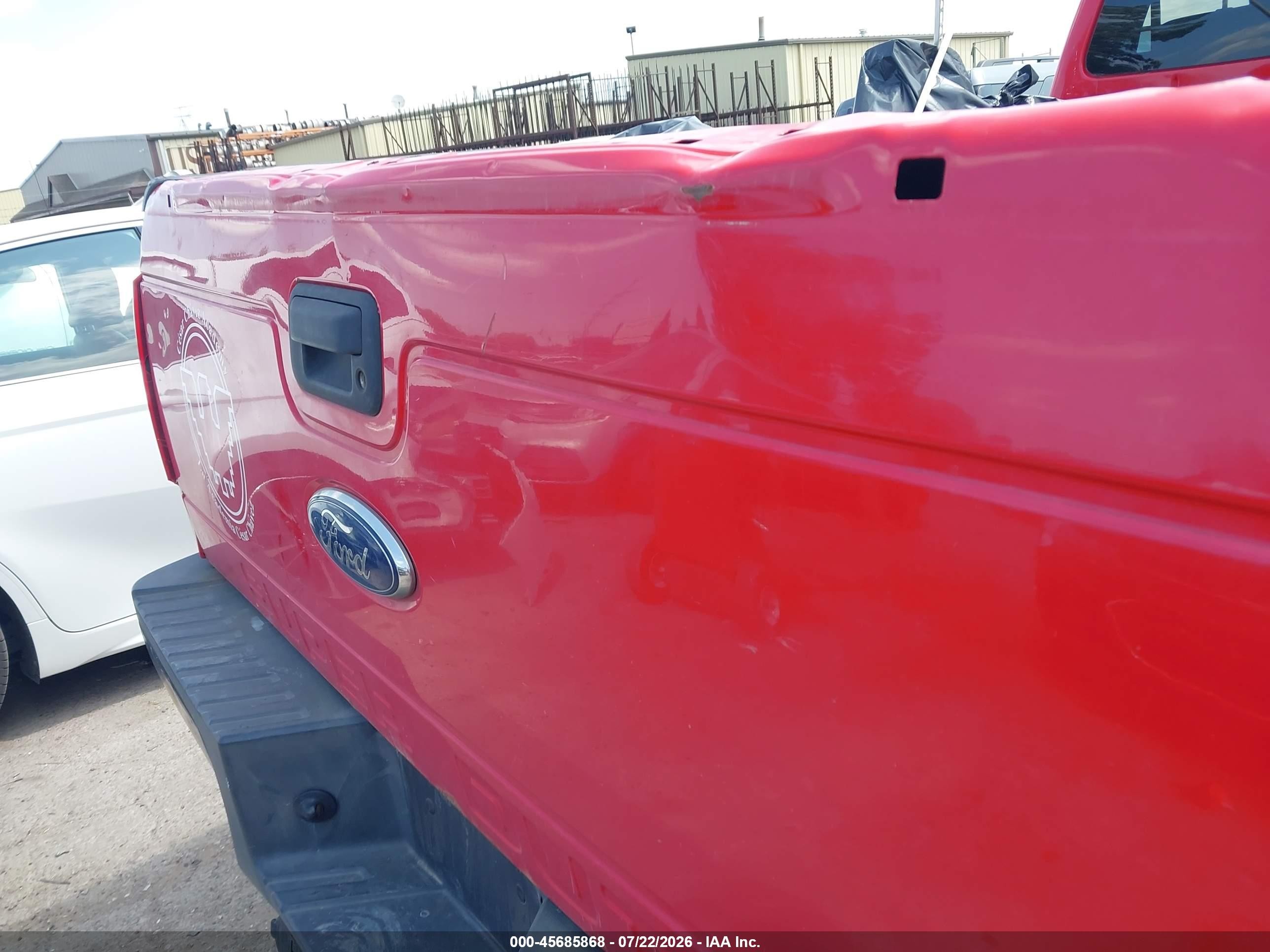 2015 Ford F250 Super Duty Red vin: 1FTBF2B62FEC09546
