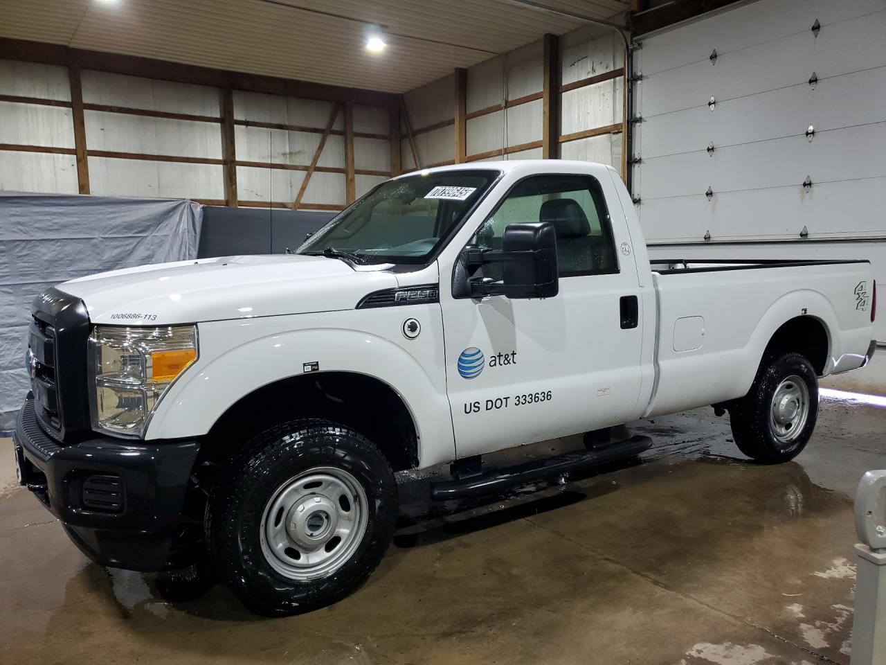2013 Ford F250 Cng 4x4 Белый vin: 1FTBF2B63DEB82399 Damage: Left Front Door, Rust, 3 To 4 Inches