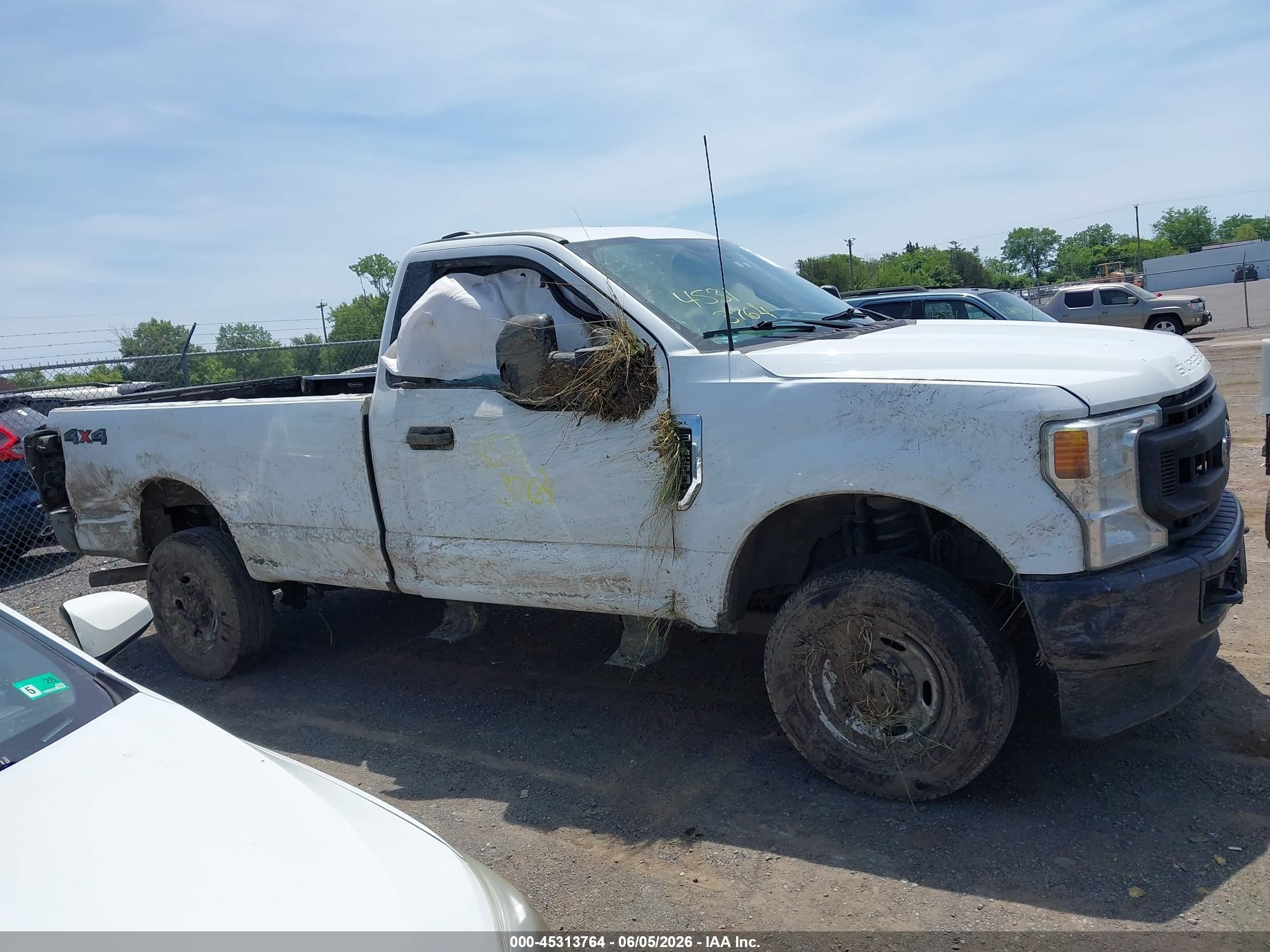 2022 Ford F-250 Xl White vin: 1FTBF2B63NEC57944