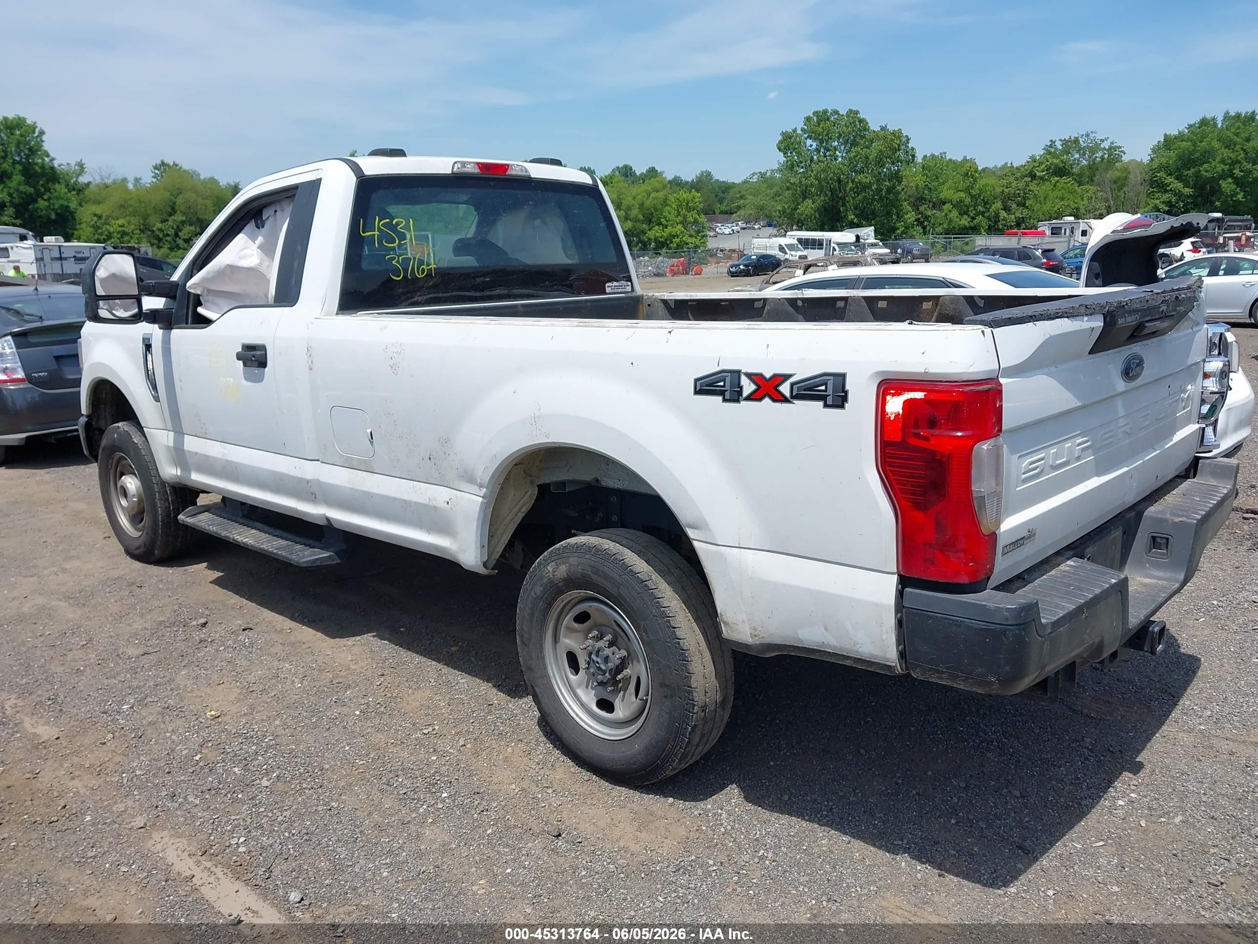 2022 Ford F-250 Xl White vin: 1FTBF2B63NEC57944