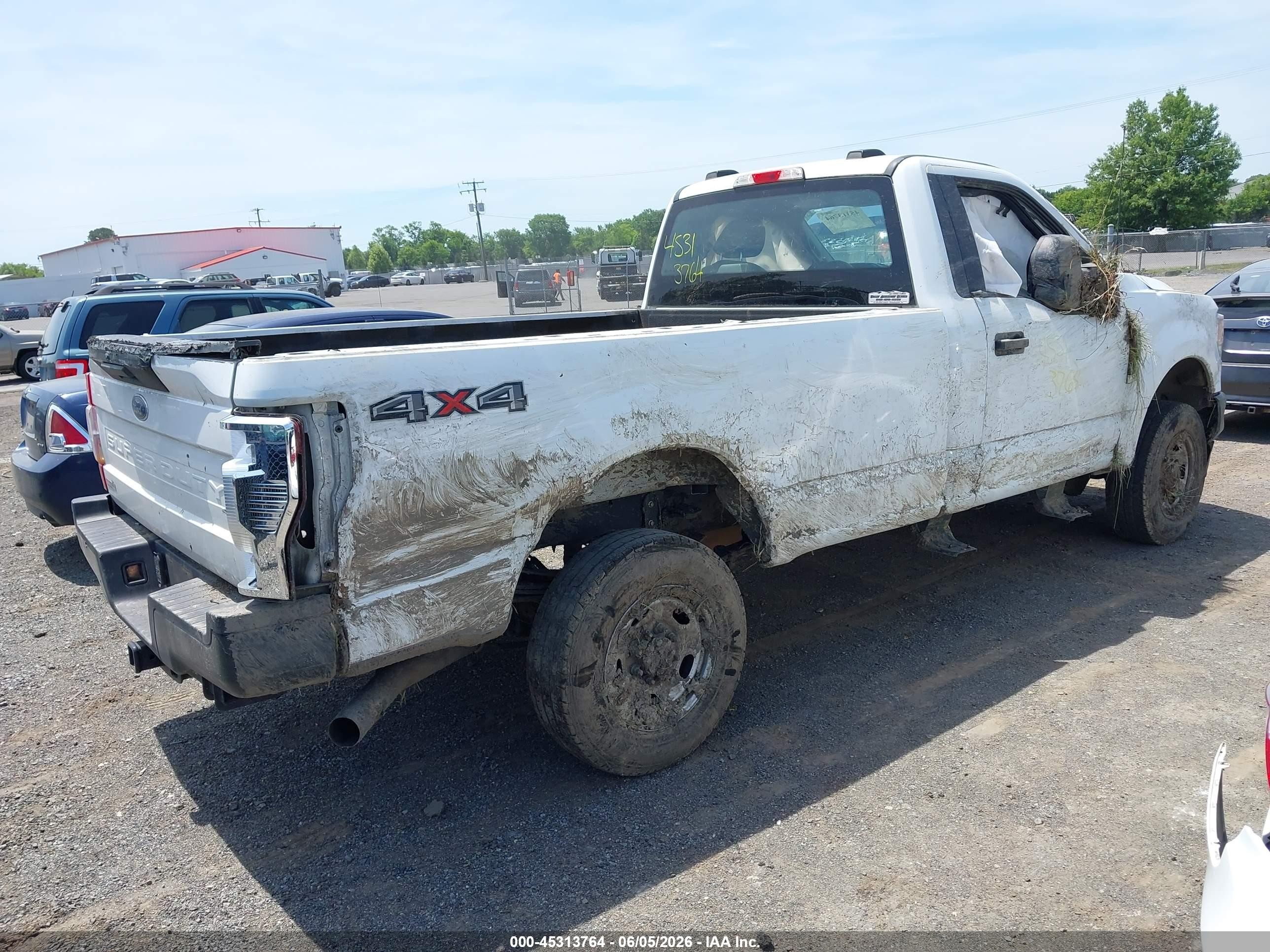 2022 Ford F-250 Xl White vin: 1FTBF2B63NEC57944