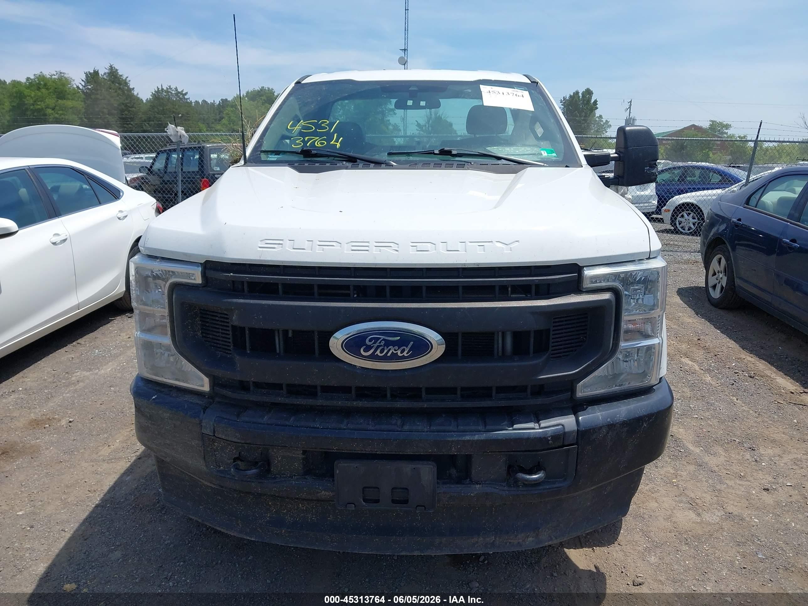 2022 Ford F-250 Xl White vin: 1FTBF2B63NEC57944