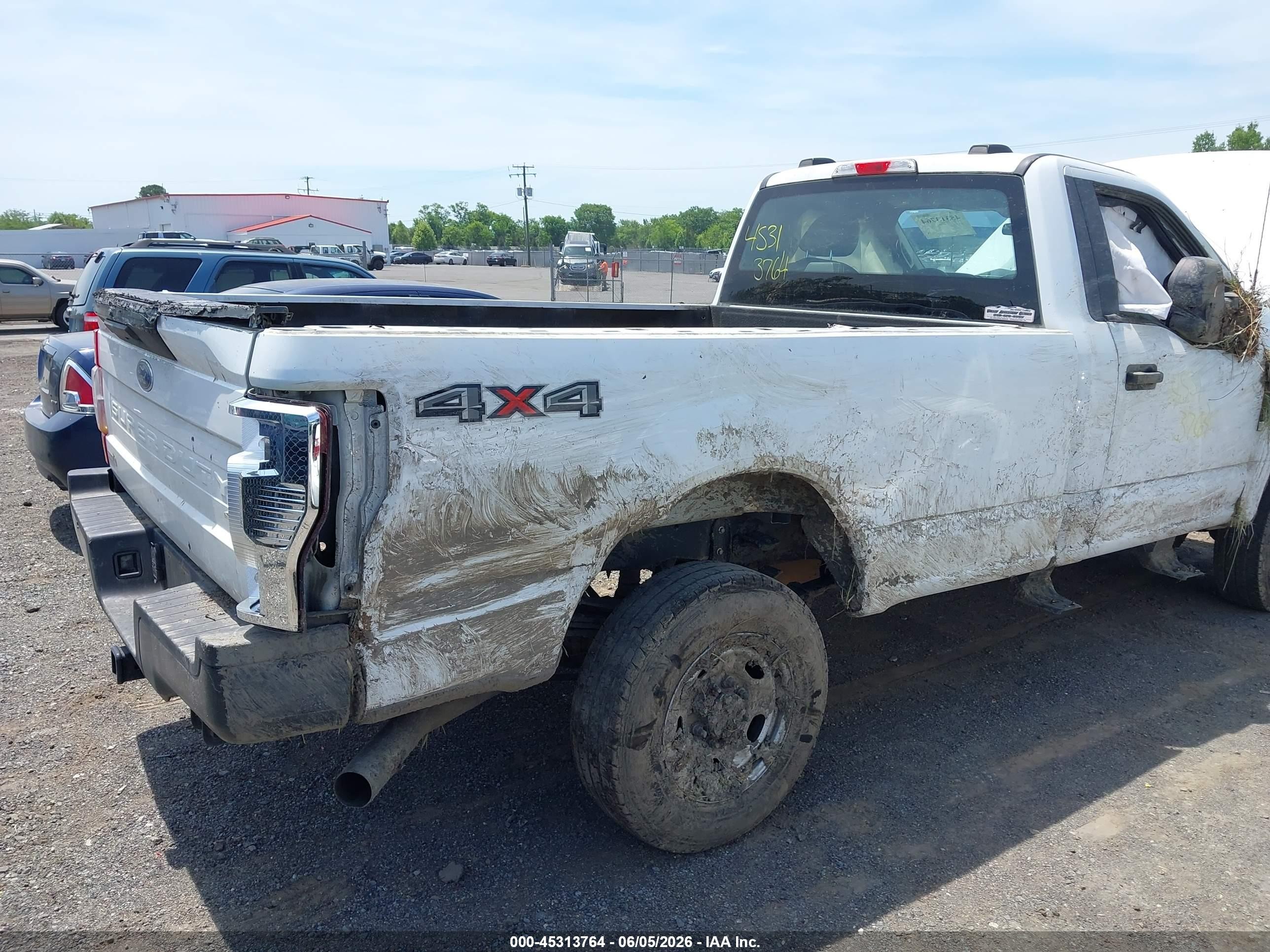 2022 Ford F-250 Xl White vin: 1FTBF2B63NEC57944