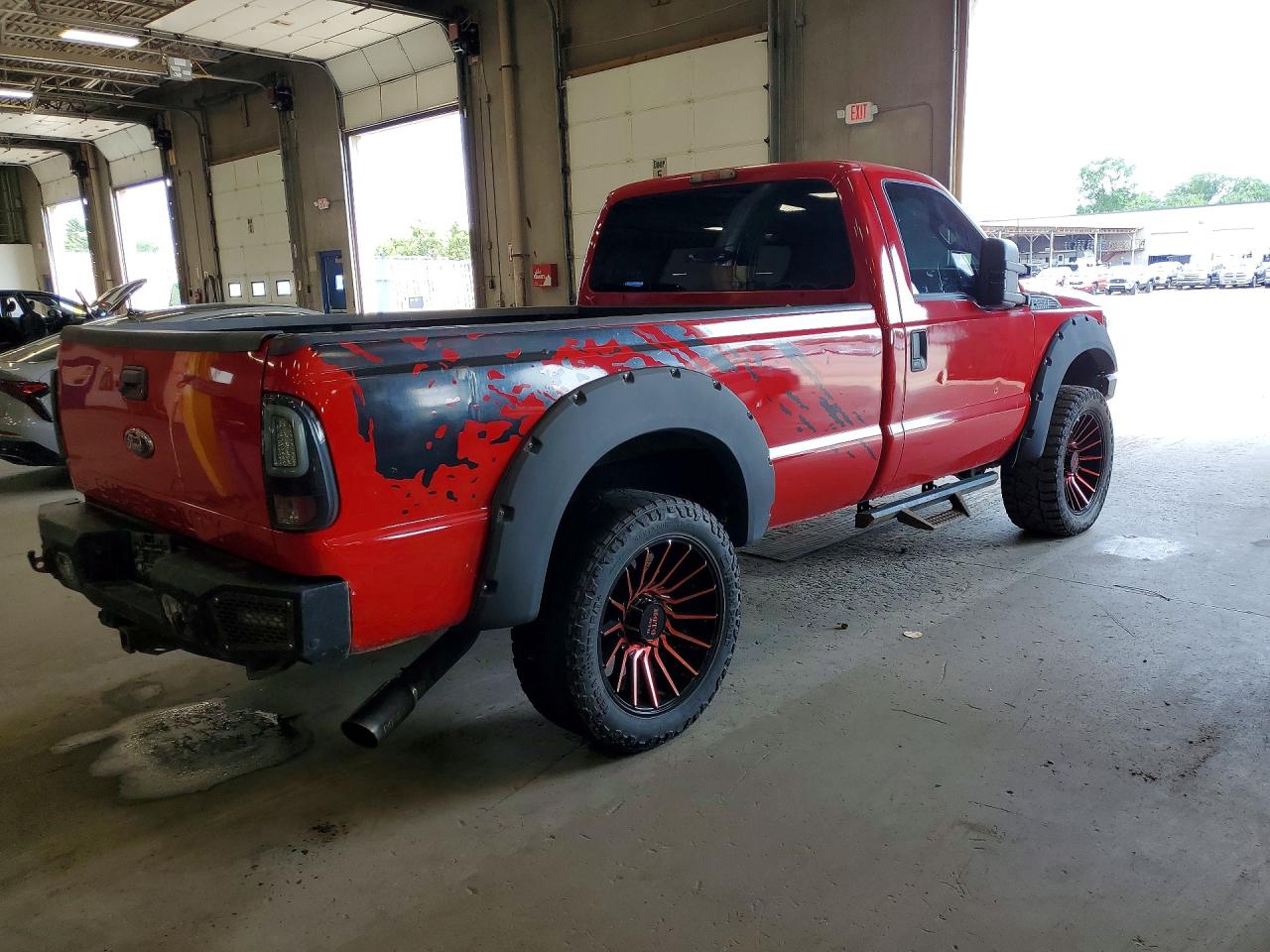 2011 Ford F250 Super Duty Red vin: 1FTBF2B66BEB40029