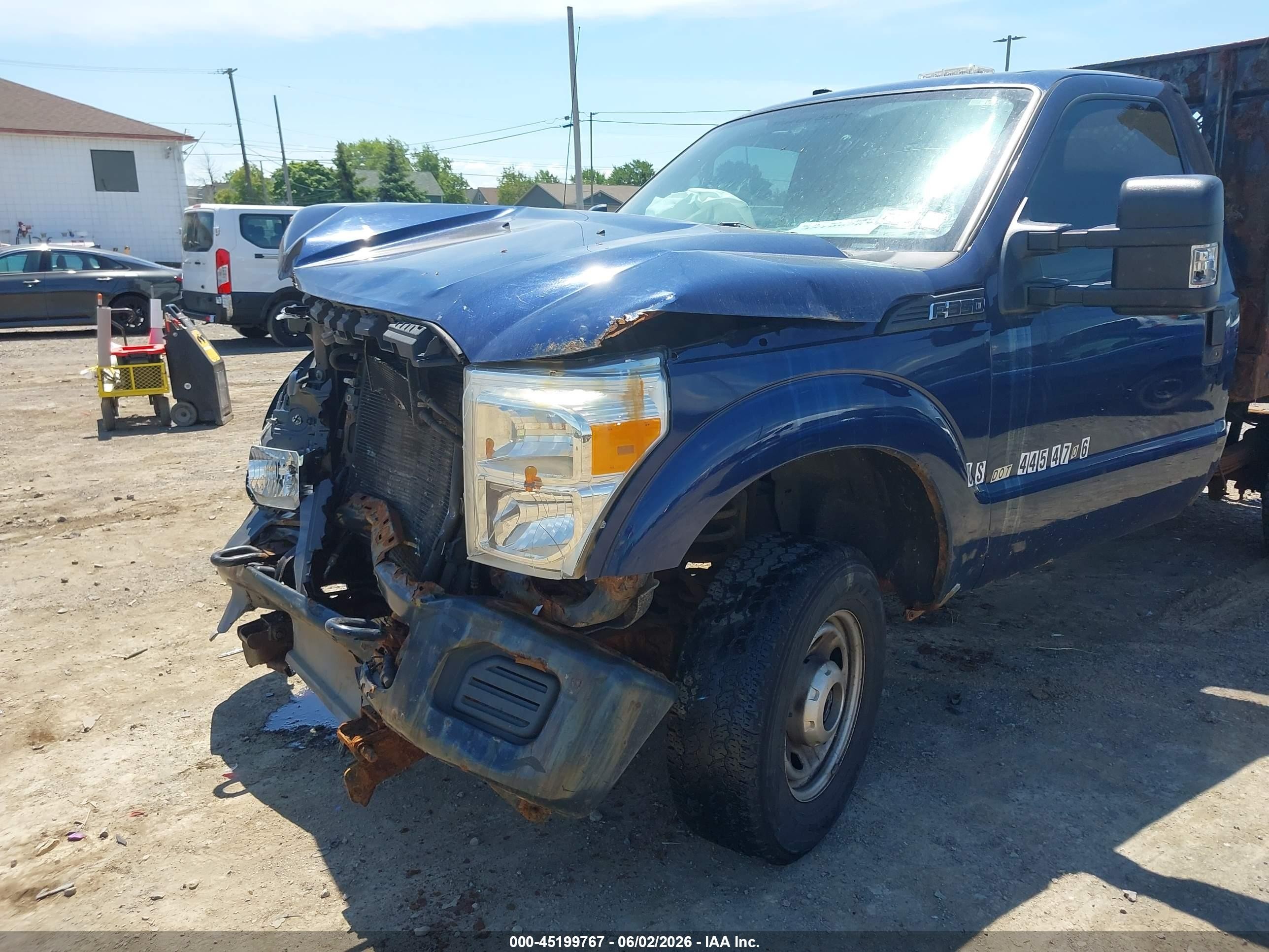 2011 Ford F-250 Xl Blue vin: 1FTBF2B66BED08350