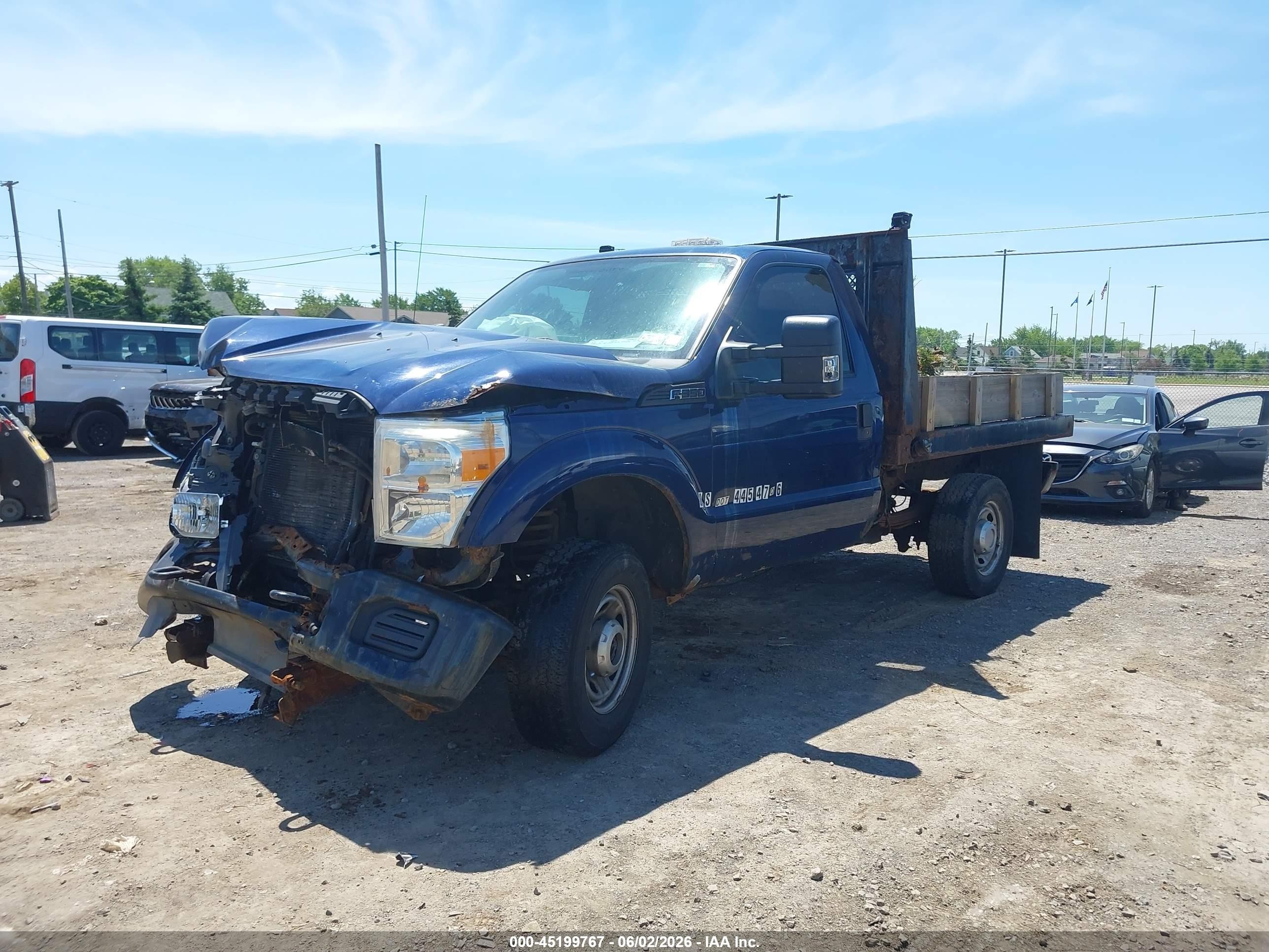 2011 Ford F-250 Xl Blue vin: 1FTBF2B66BED08350