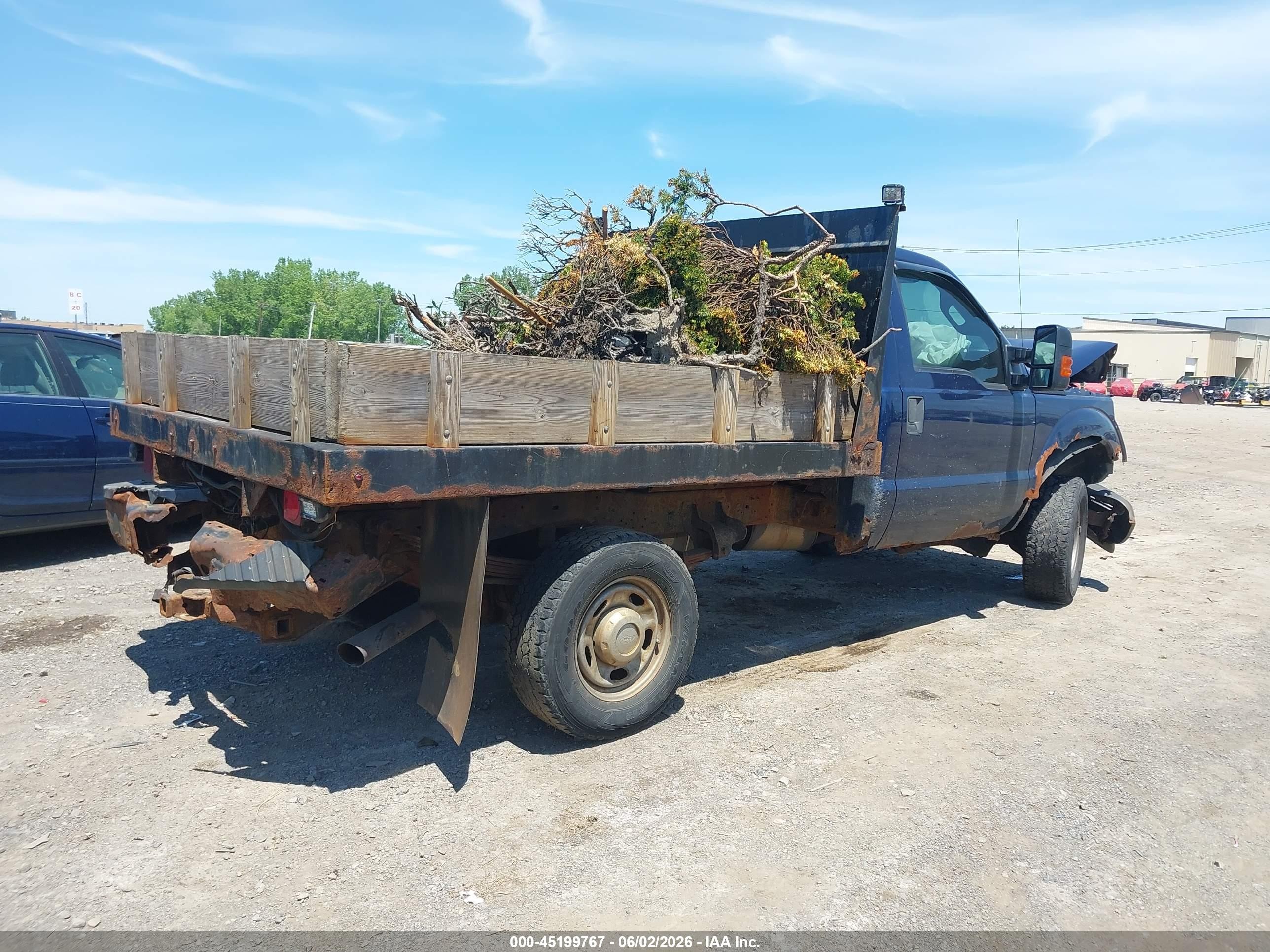 2011 Ford F-250 Xl Blue vin: 1FTBF2B66BED08350