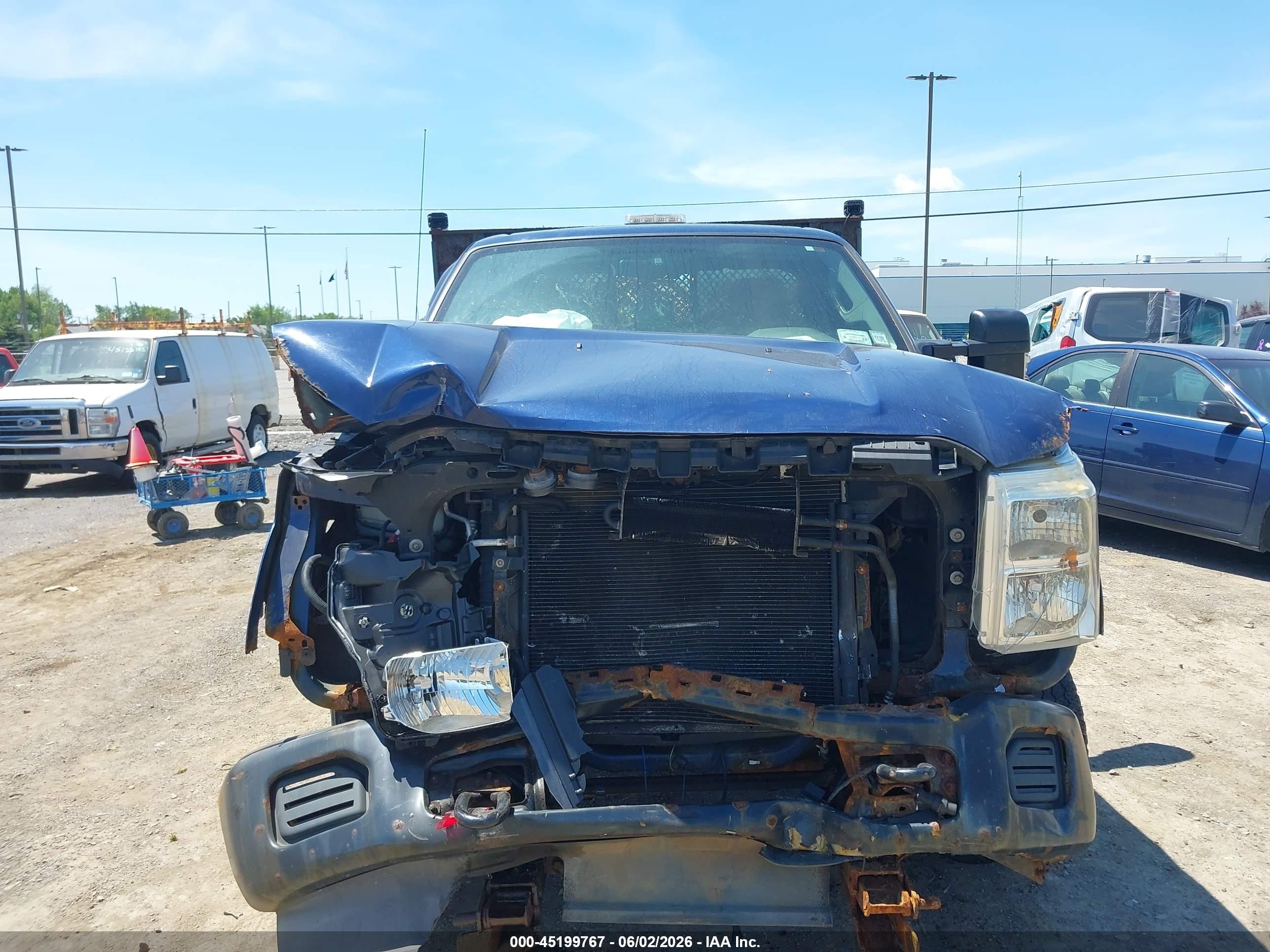 2011 Ford F-250 Xl Blue vin: 1FTBF2B66BED08350